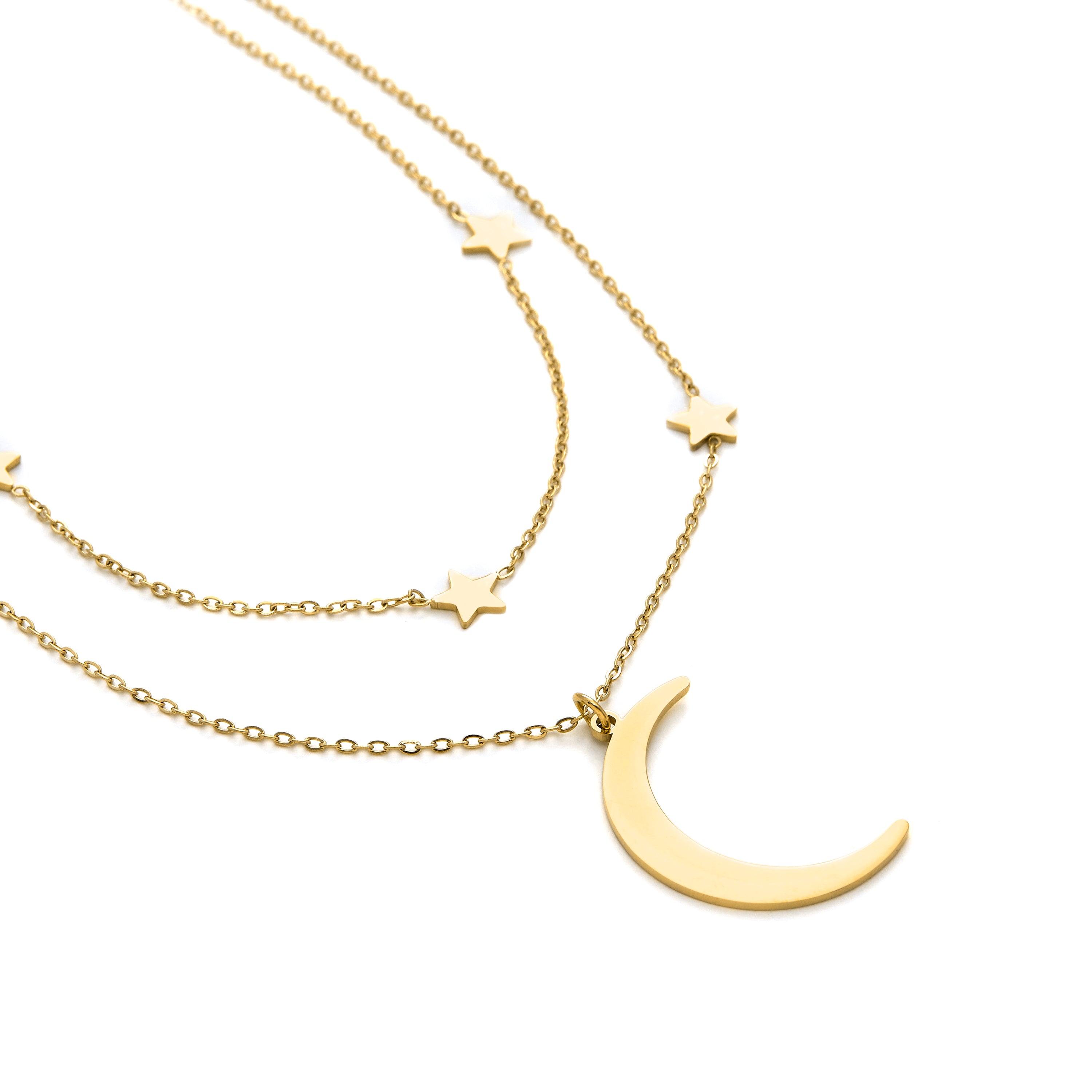 18K yellow gold finished collar - Monil