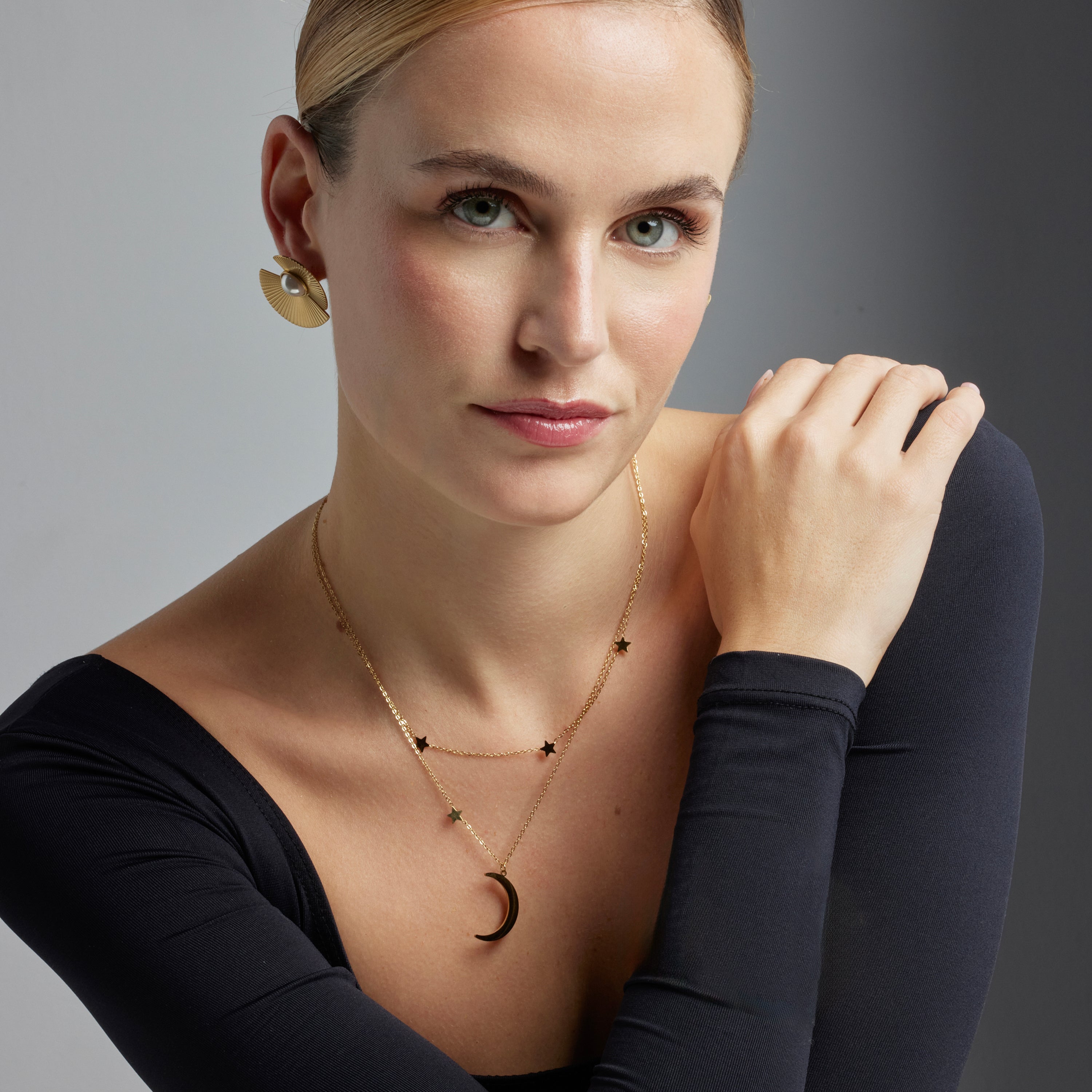 Collier finition en or jaune 18K - Monil