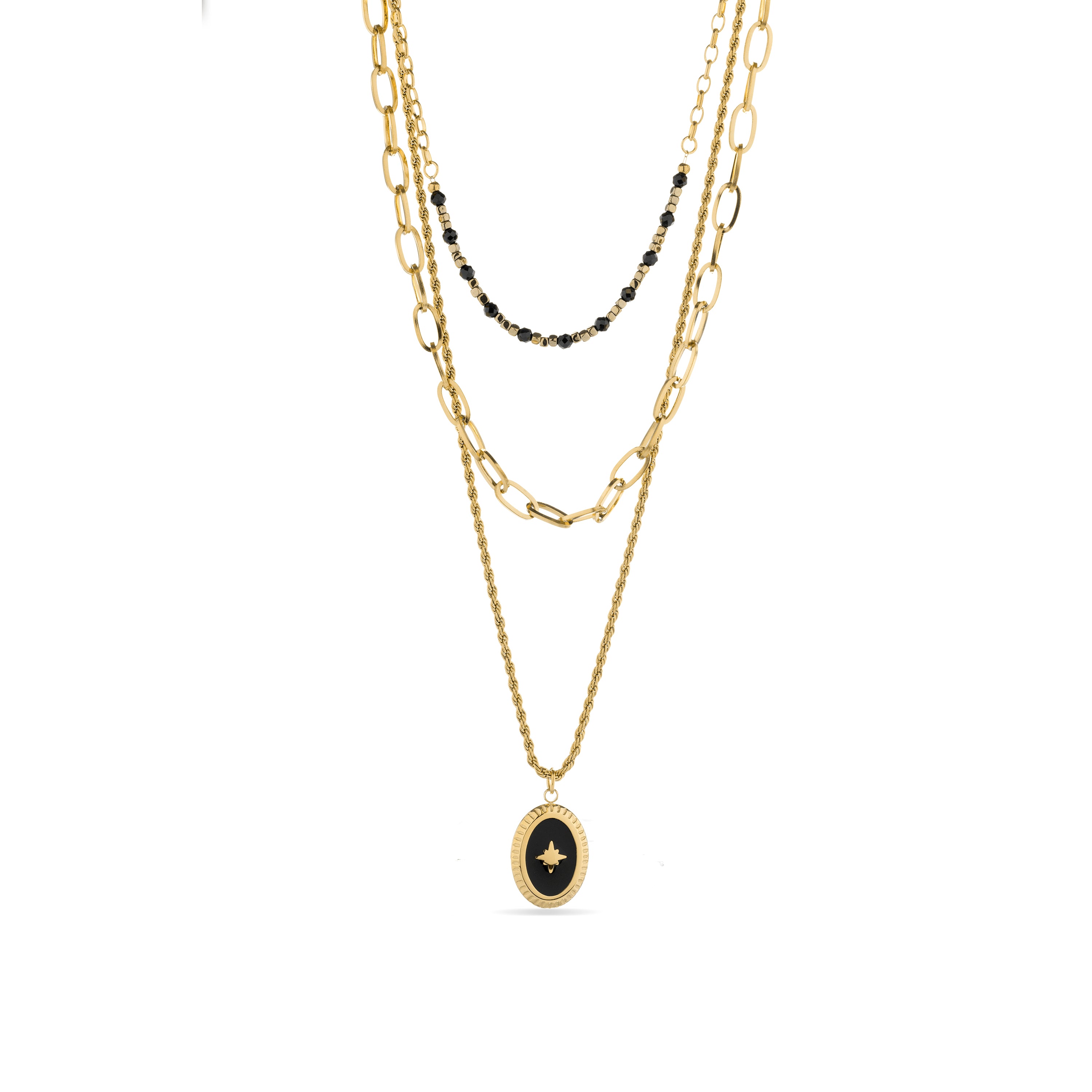 18K yellow gold finished collar - Jusol
