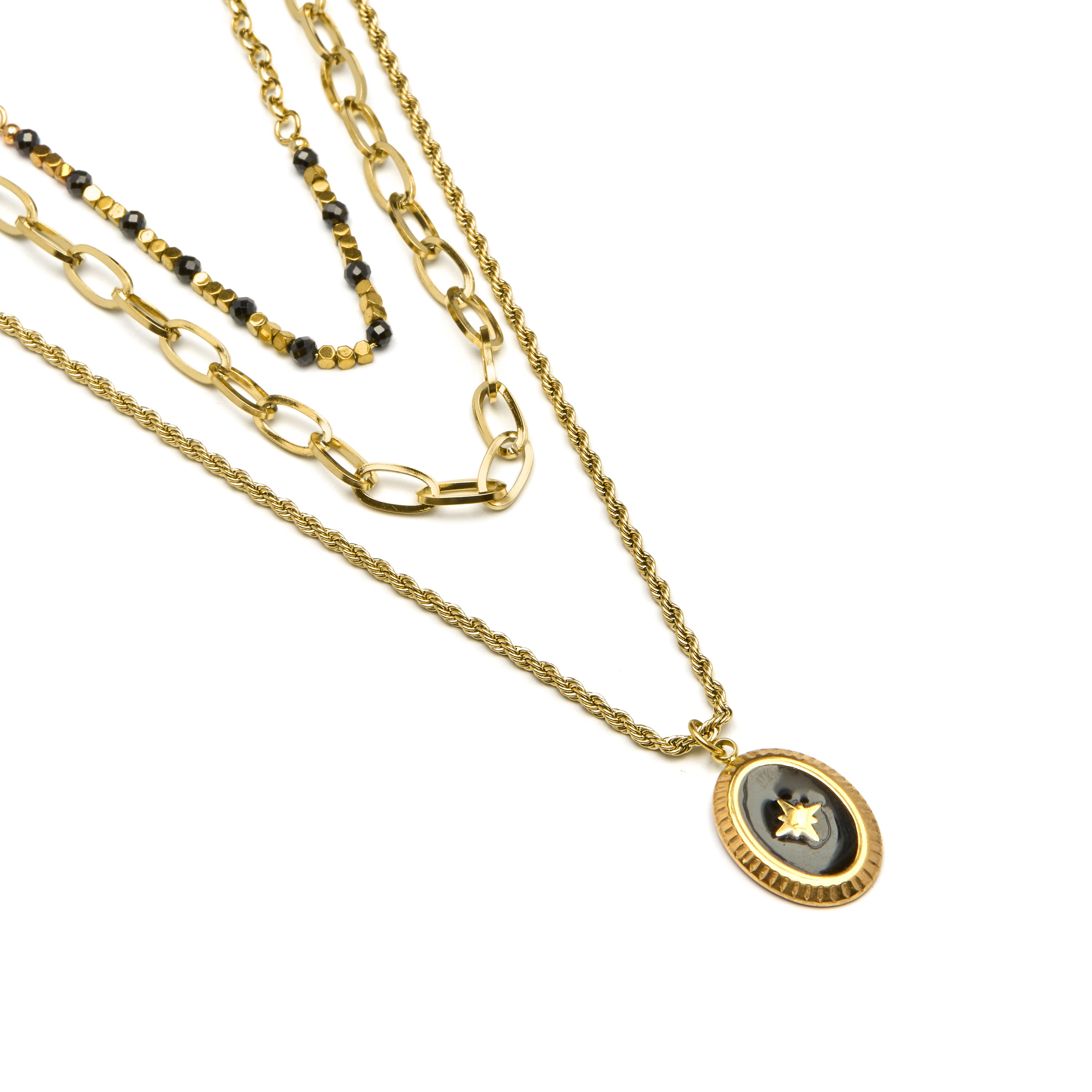 18K yellow gold finished collar - Jusol