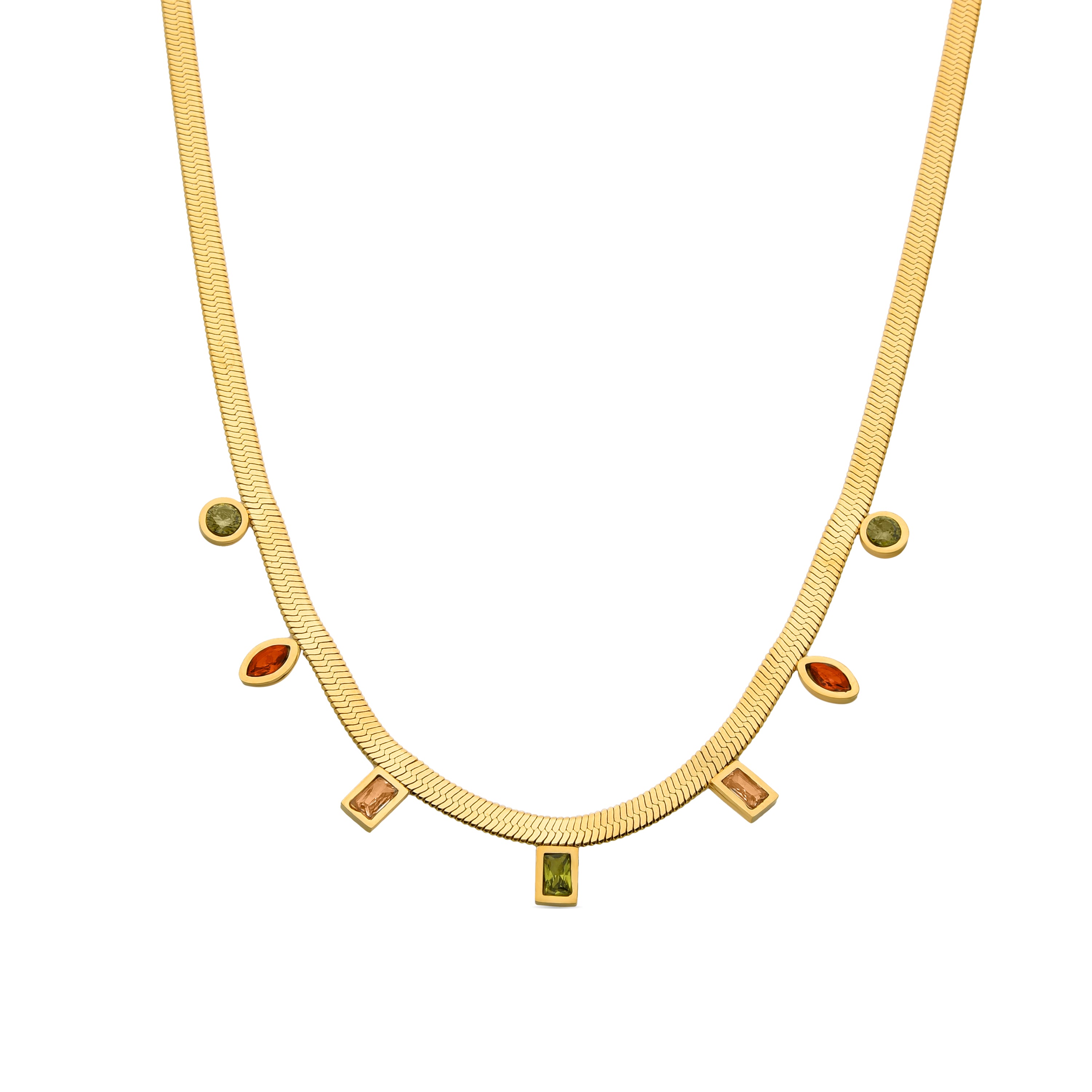 Phieo necklace 18k gold finish