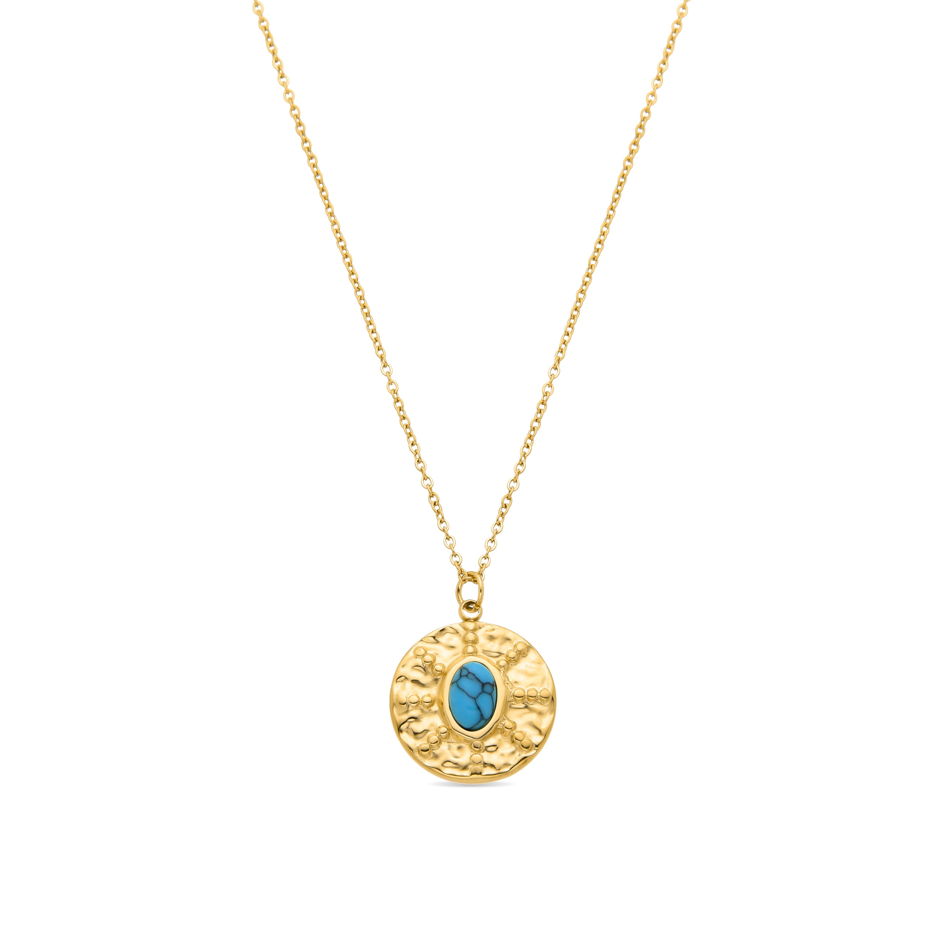 Riadra necklace 18k gold finish