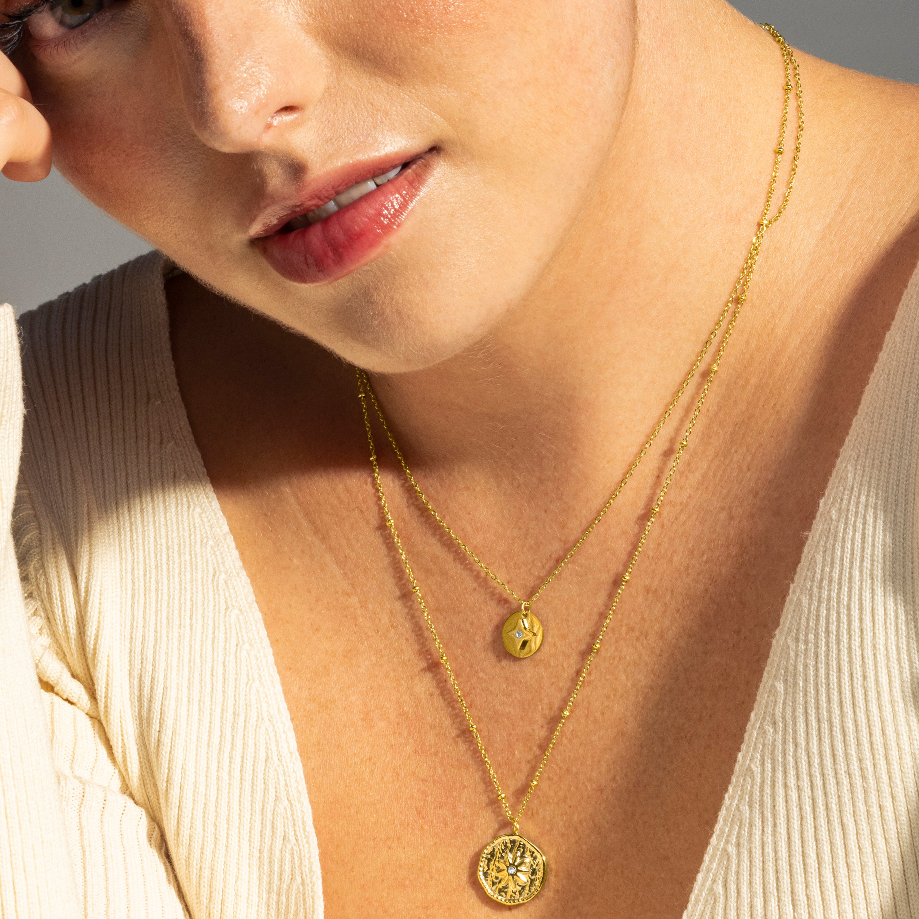 Colar de Zircónia Brilhante com acabamento em ouro amarelo 18K - Issy