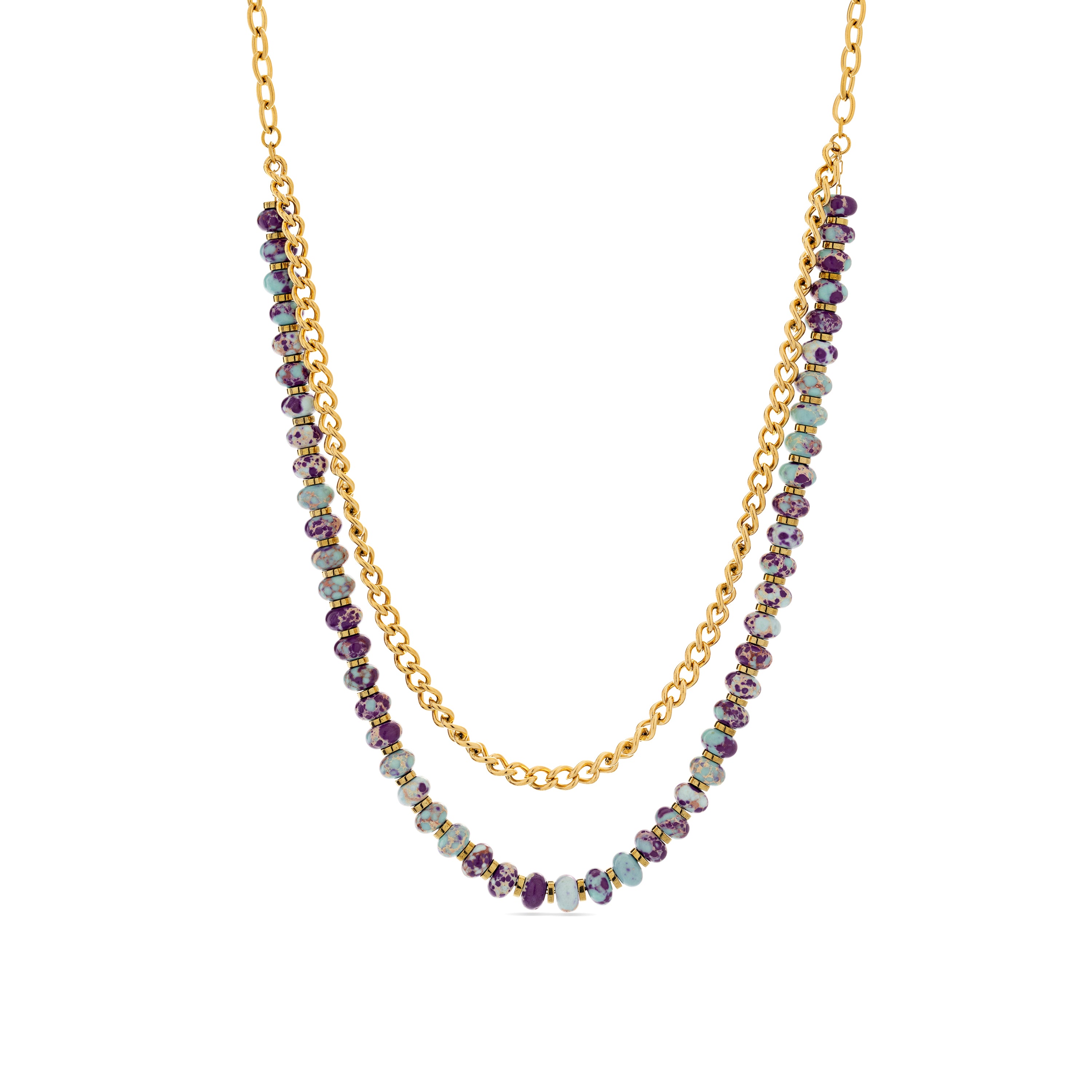 Colar acabado em ouro amarelo 18K - Hidao