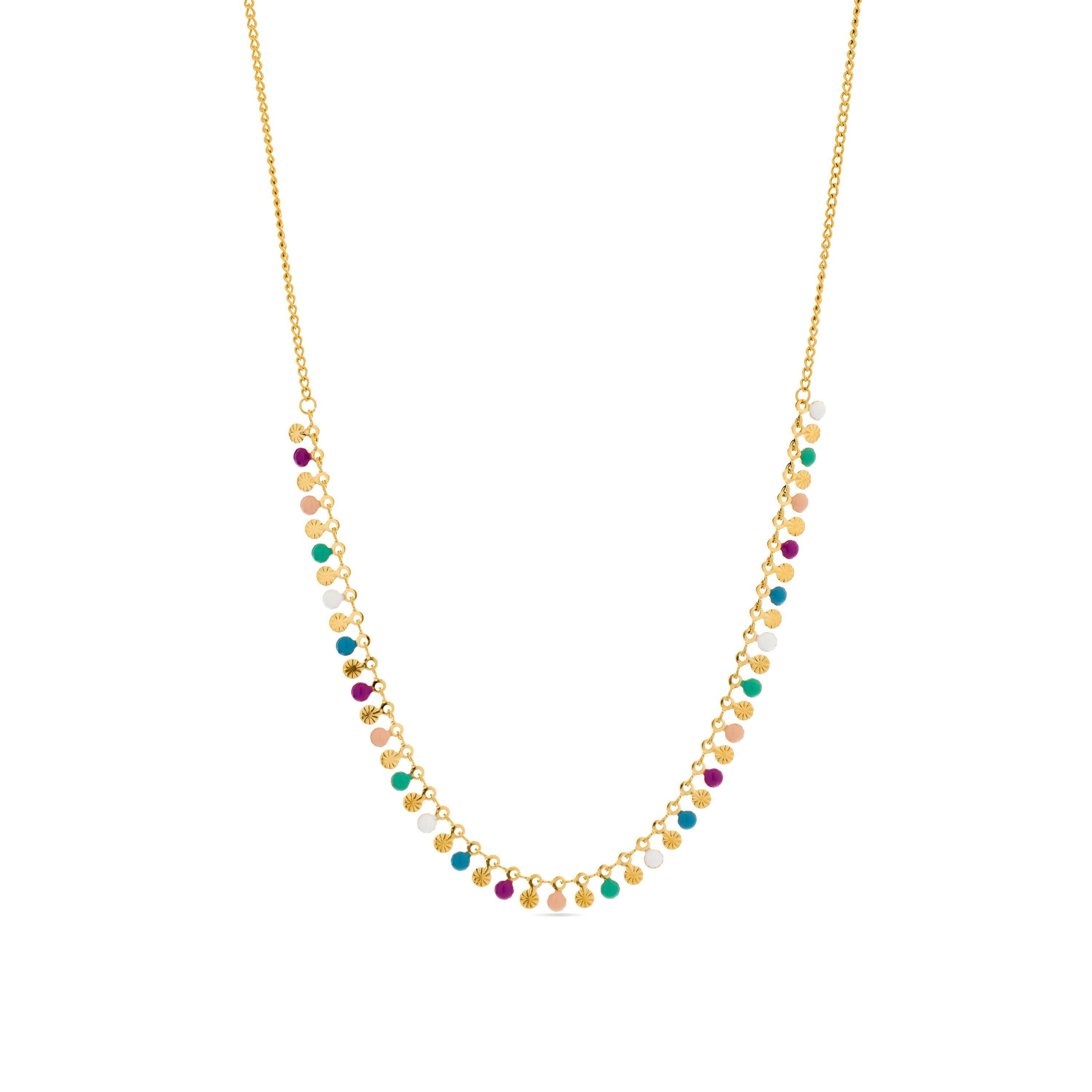 Colar acabado em ouro amarelo 18K - Haraim