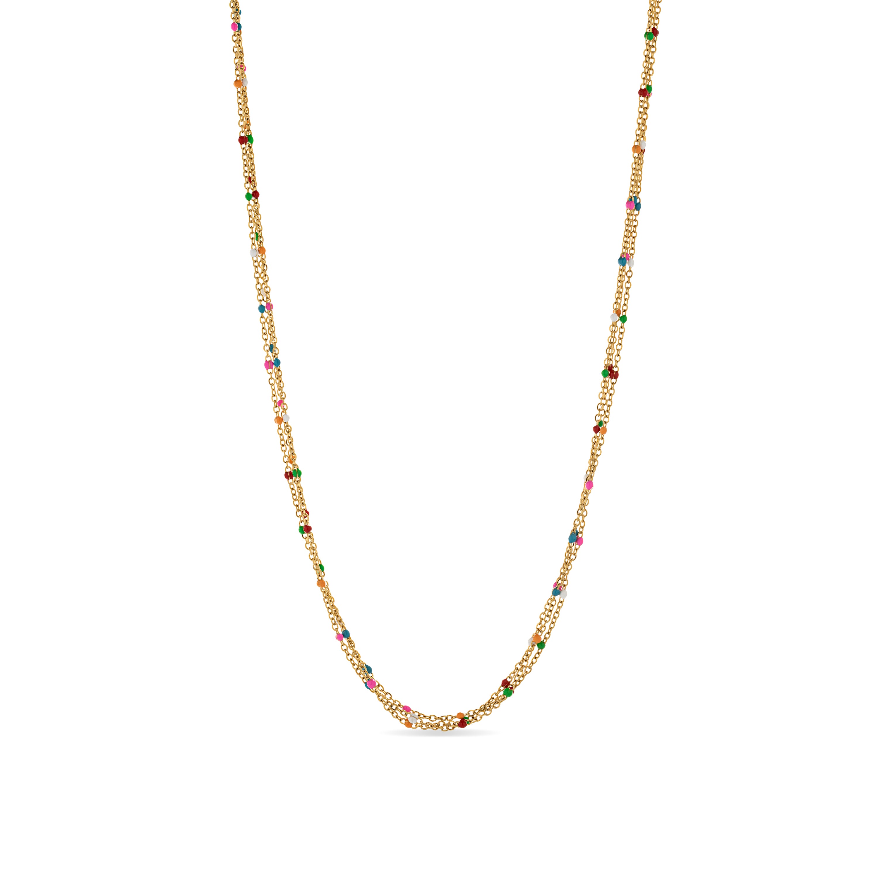18K yellow gold finished collar - Yao