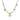 Halskette mit dunkelblauem Kristall, 18k Gold-Finish - Liskel