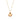 Halskette mit rotem Kristall, 18k Gold-Finish - Moku