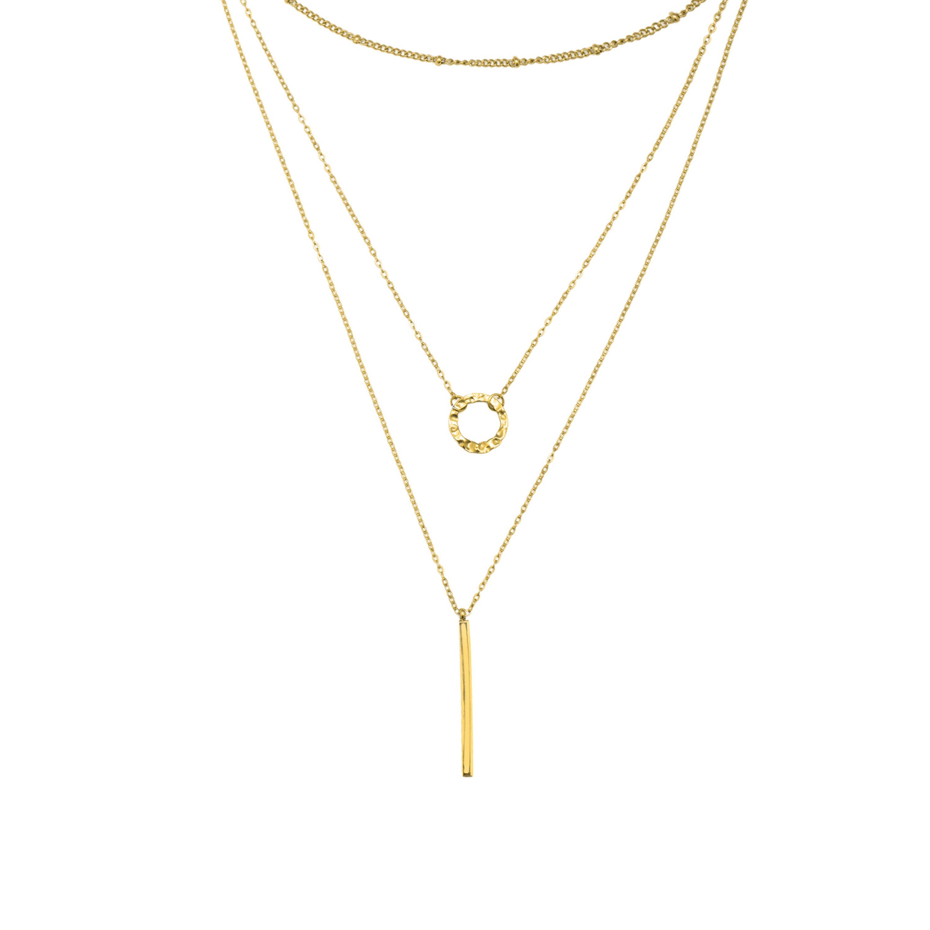 Colar acabado em ouro amarelo 18k - Rewary