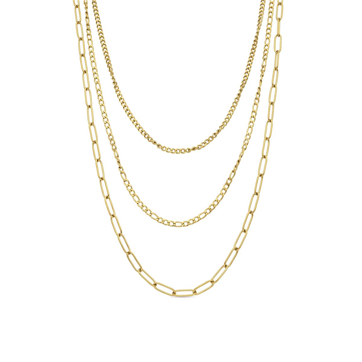 Collar acabado en oro amarillo 18k - Korvia