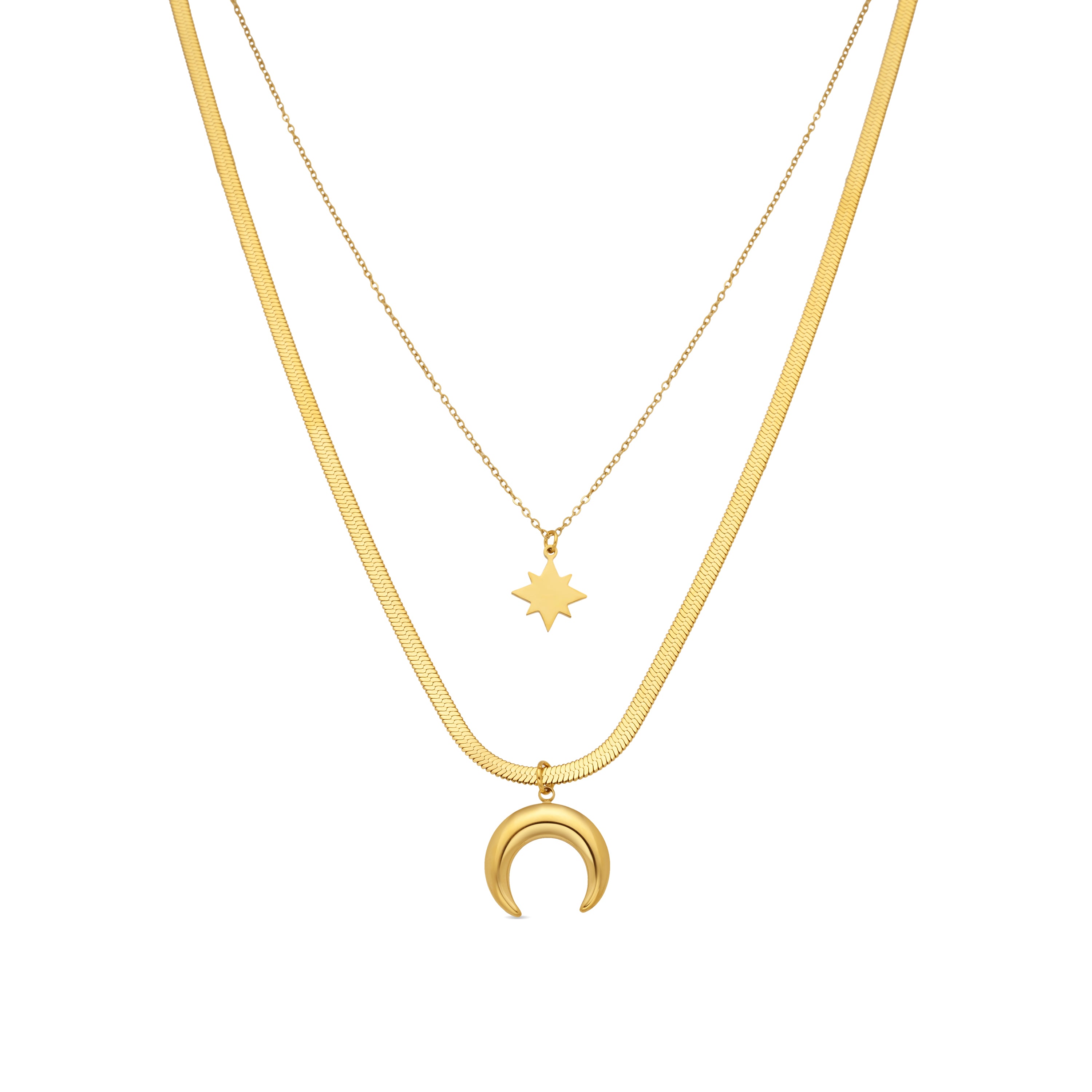 Halsband mit 18k Gelbgold-Finish - Fada