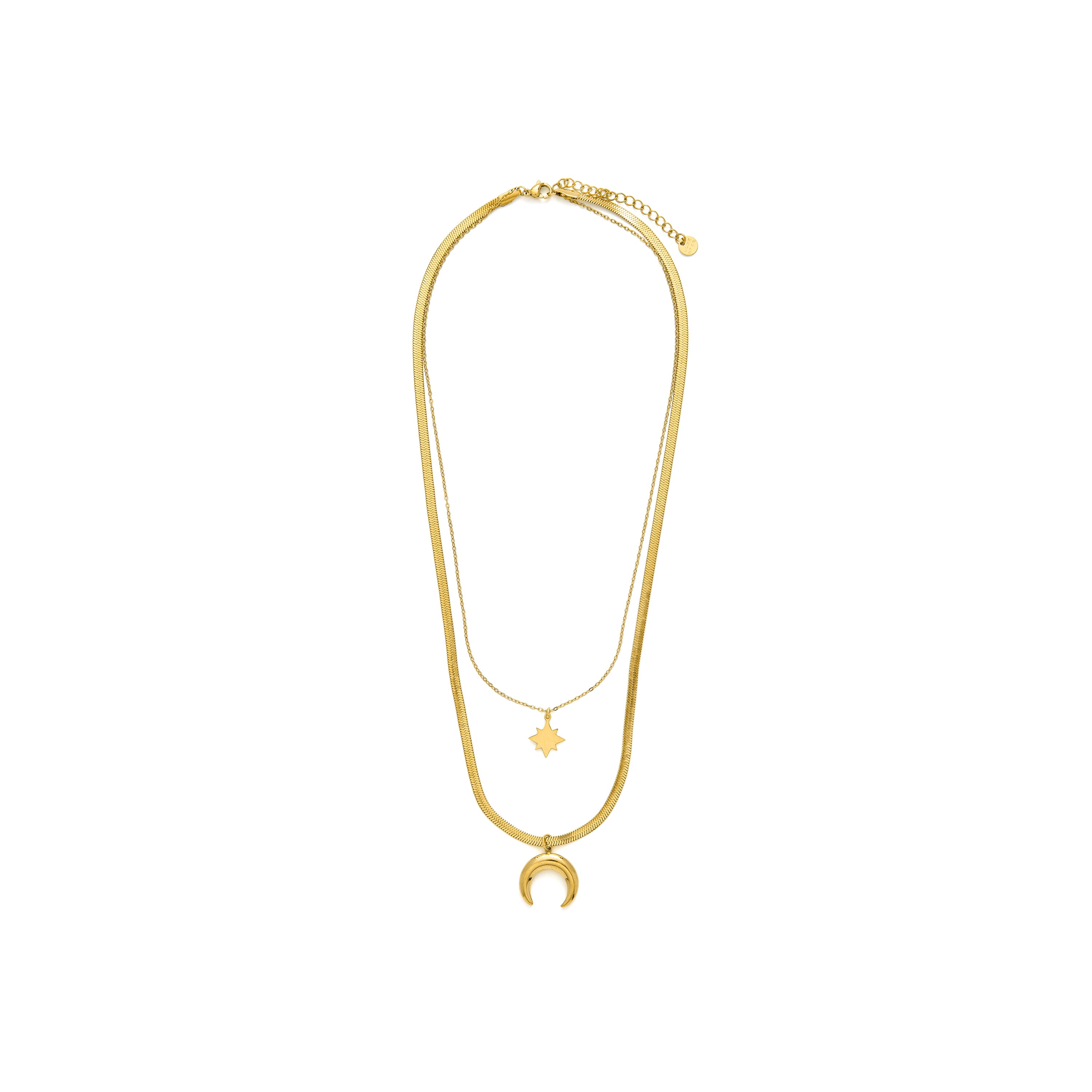 Collier finition en or jaune 18k - Fada
