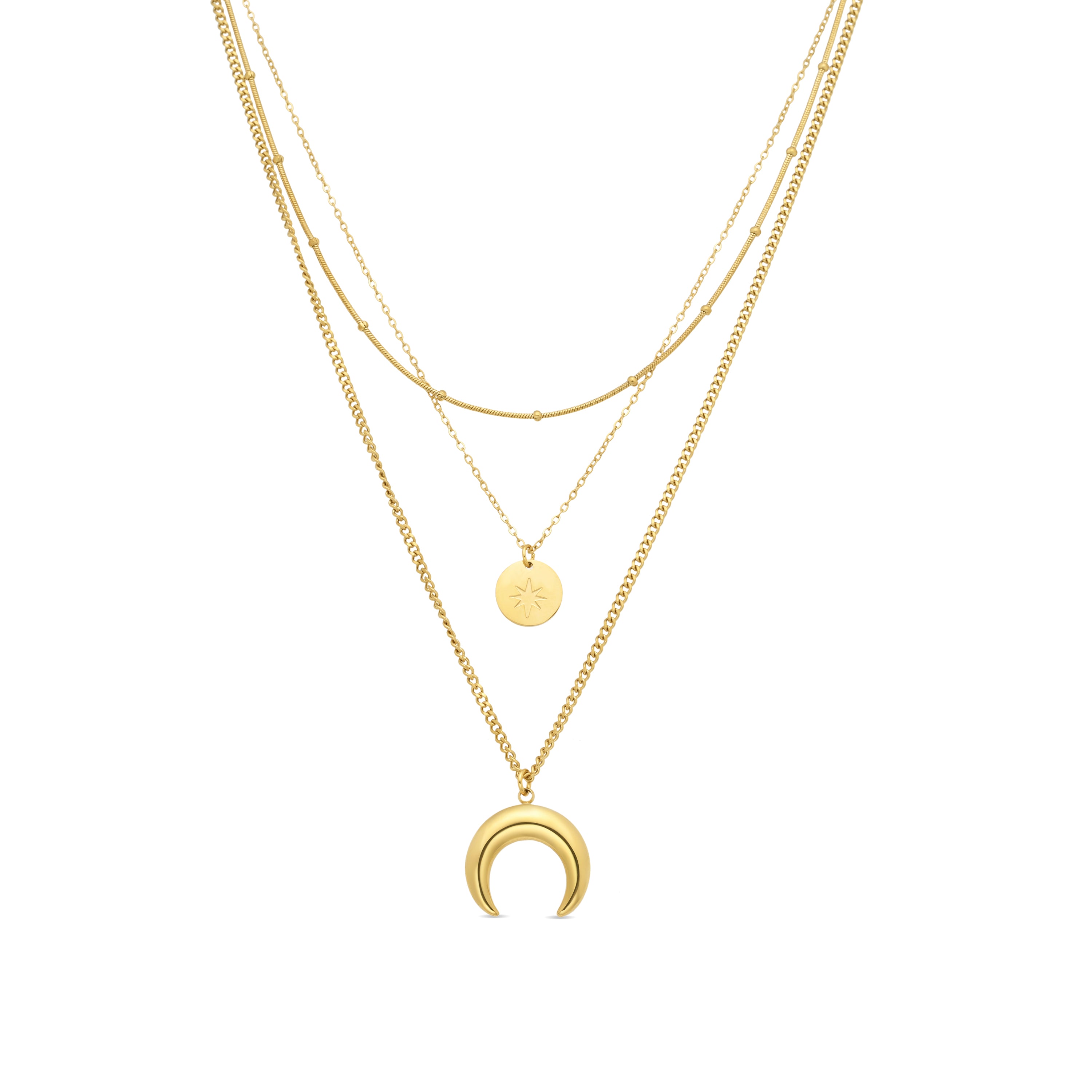 Halsband mit 18k Gelbgold-Finish - Salsu