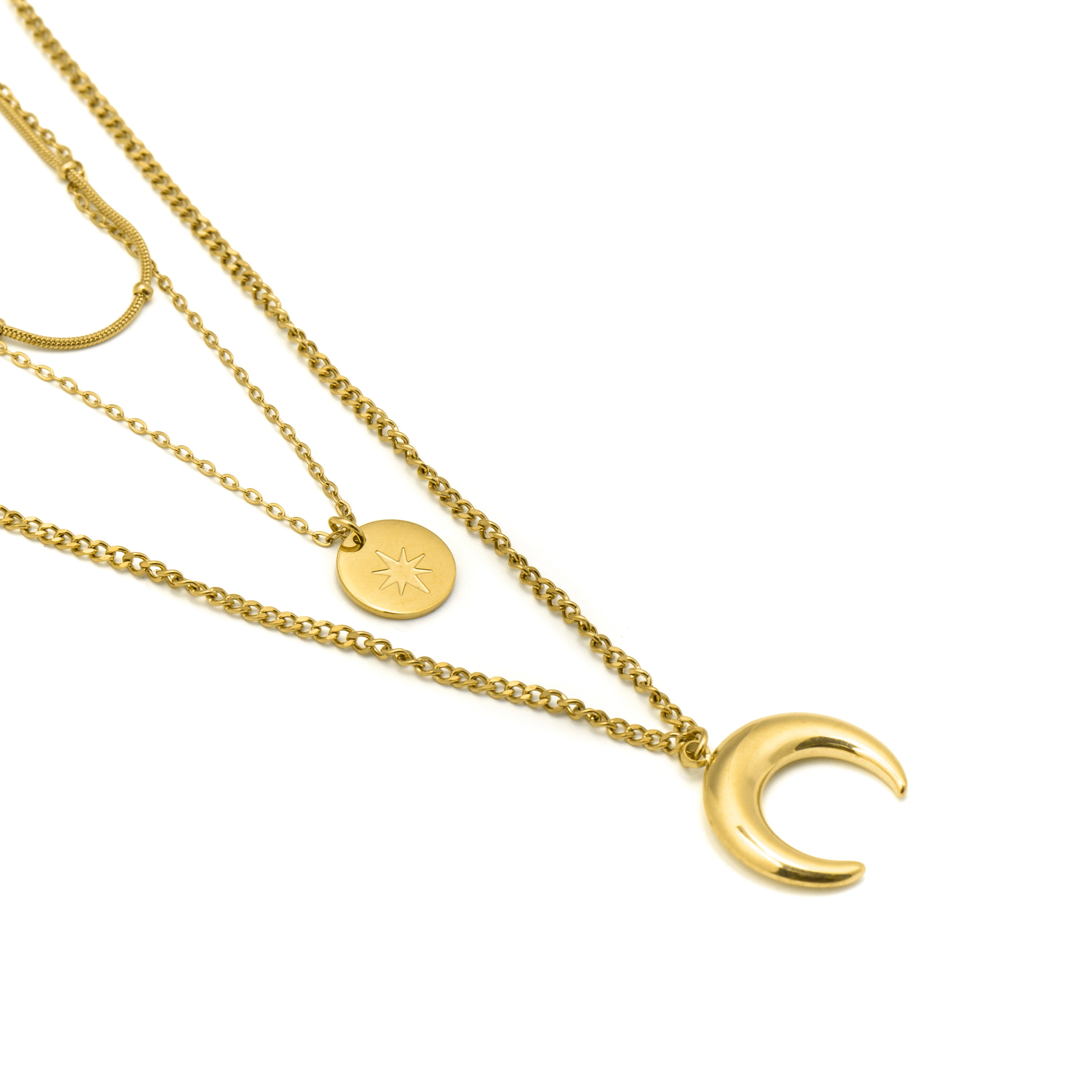 Halsband mit 18k Gelbgold-Finish - Salsu