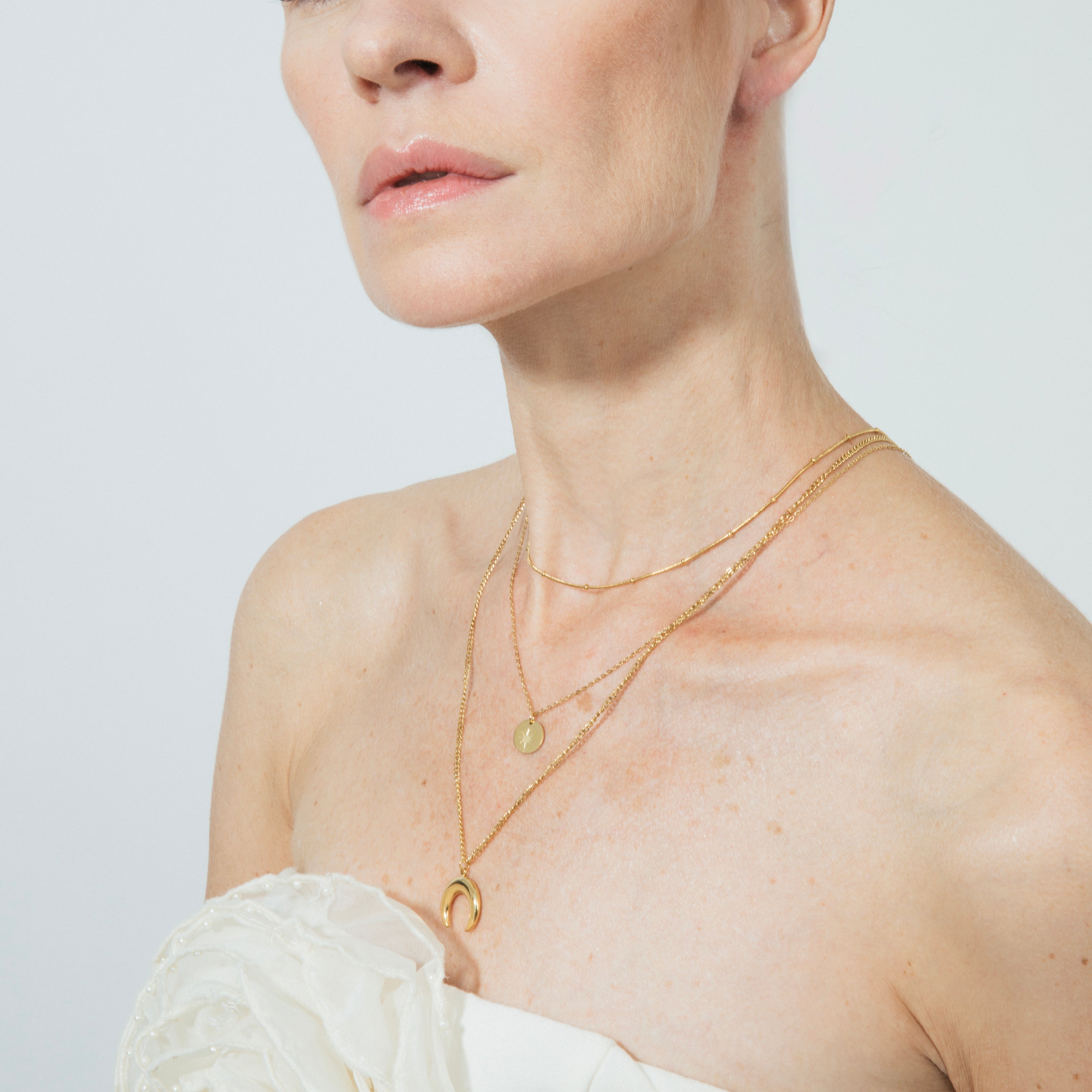 Halsband mit 18k Gelbgold-Finish - Salsu