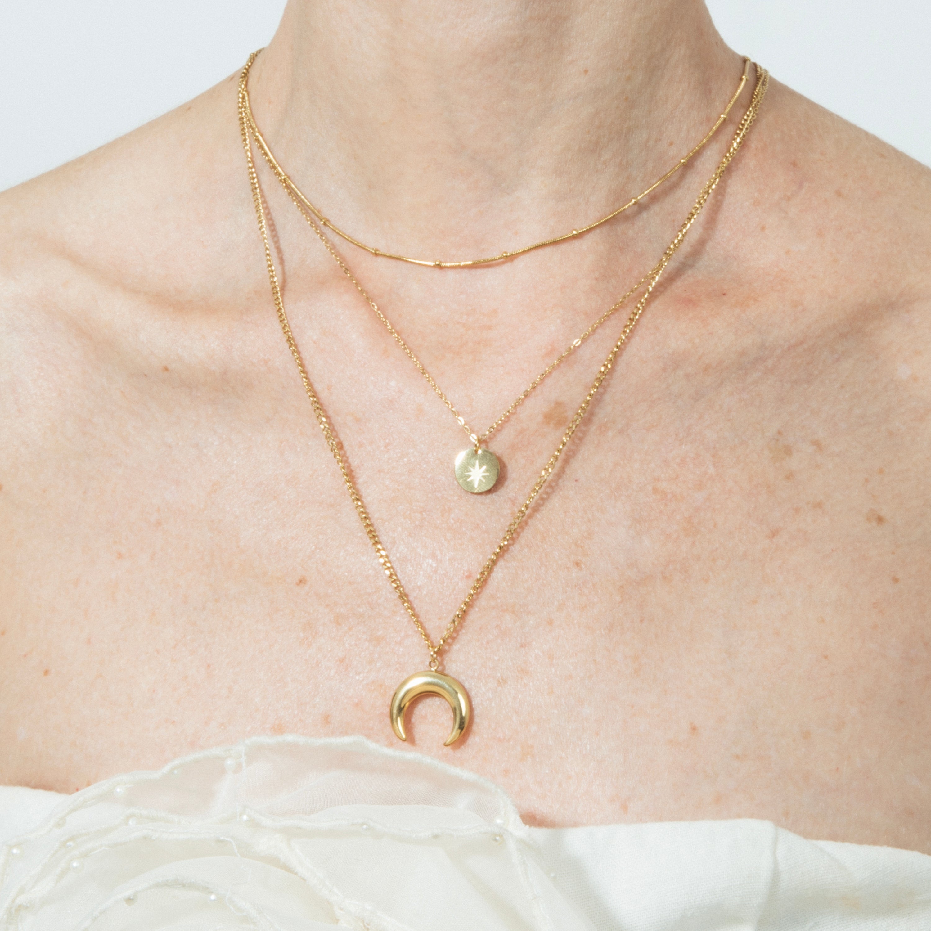 Halsband mit 18k Gelbgold-Finish - Salsu