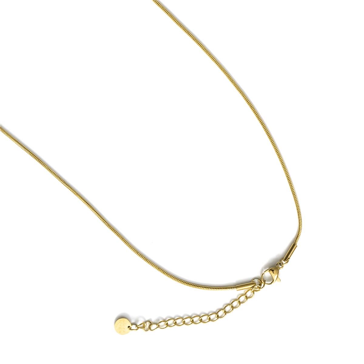 18k Yellow Gold Finished Sparkling Cubic Zirconia Necklace - Radlo