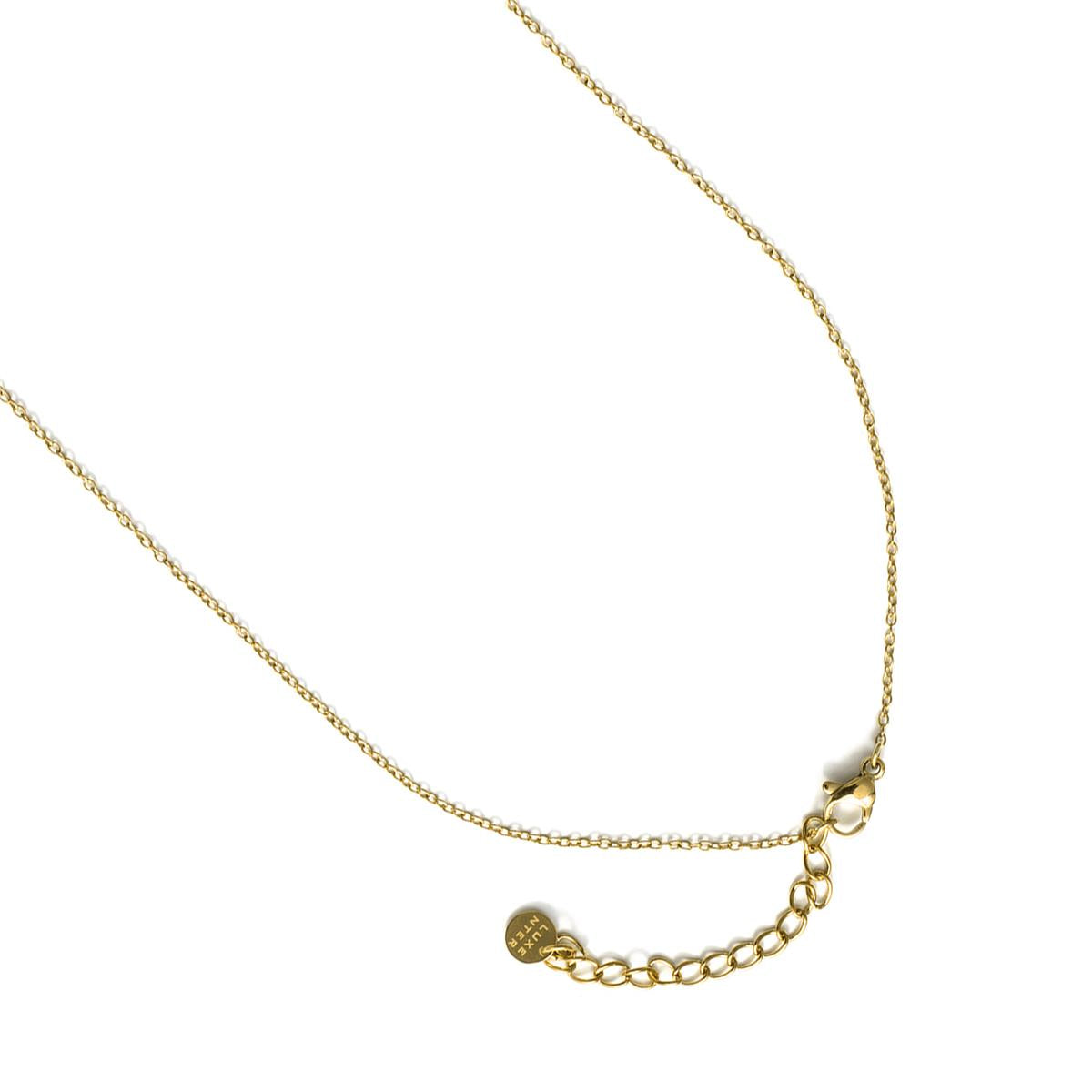 Colar de Zircónia Brilhante com acabamento em ouro amarelo 18k - Busit