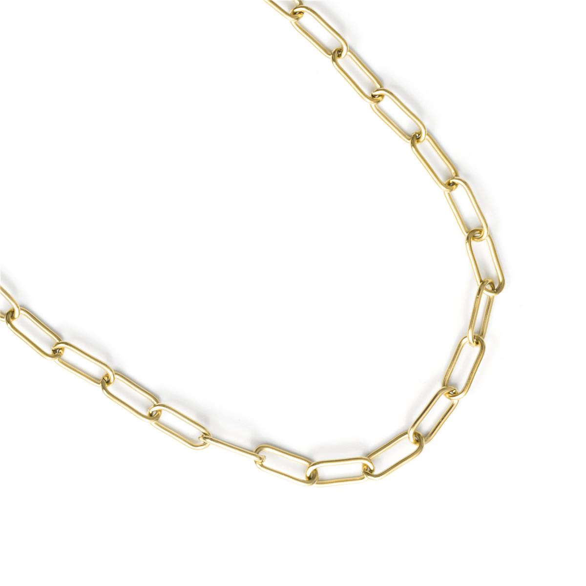 Collar de Perla Blanca acabado en oro amarillo de 18k - Irath