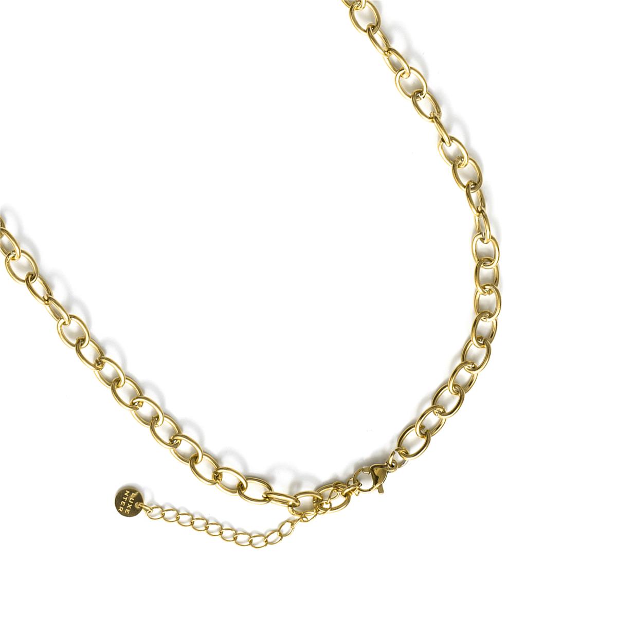 Collar de Perla Blanca acabado en oro amarillo de 18k - Ribeleg