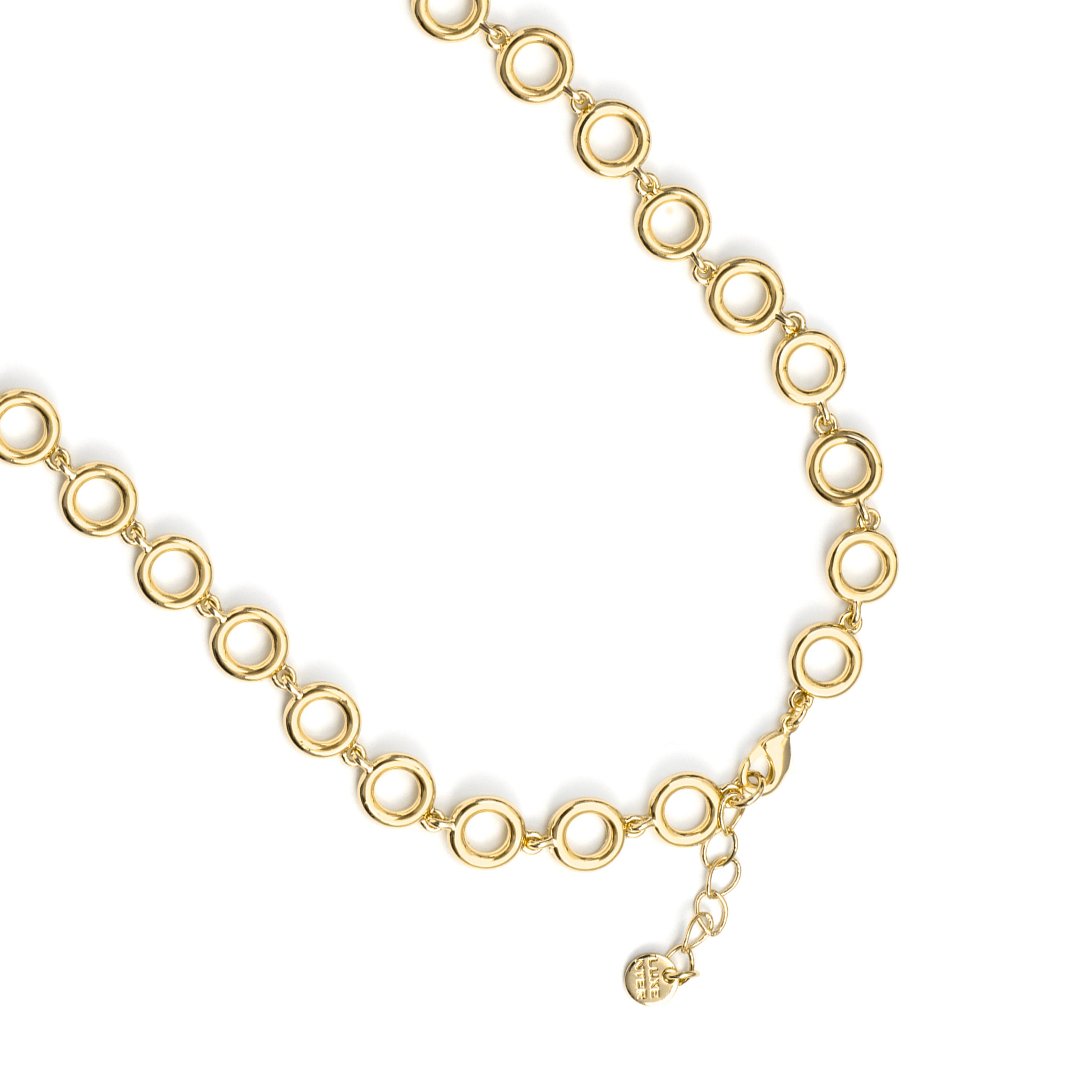 Brown Crystal Necklace finished in 18k Yellow Gold - Amarke