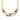 Multicolor Lacquered Necklace with 18k Gold Finish - Laido