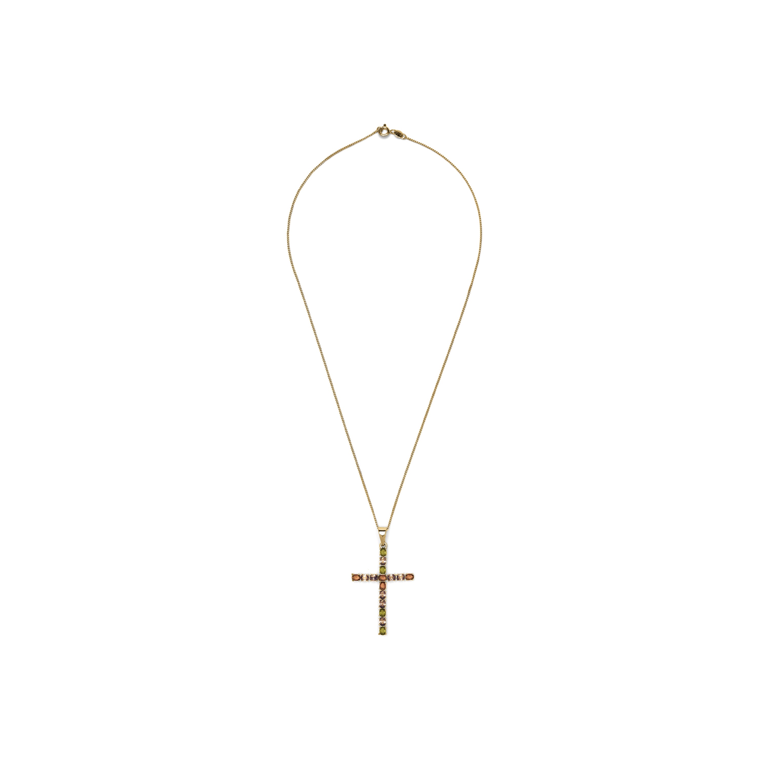 Colar com Zircónia Multicolor acabamento em ouro 18k - Serox
