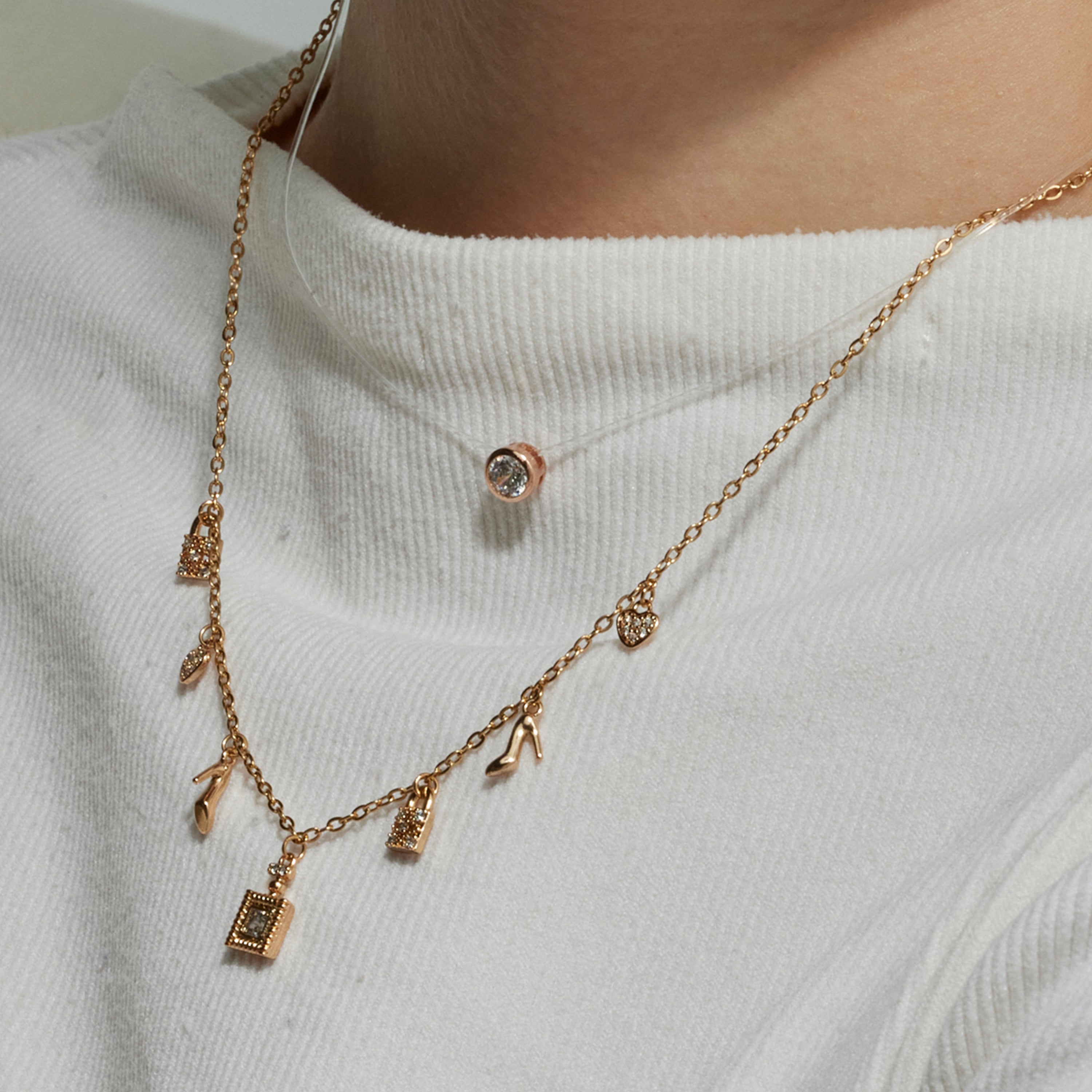 18k gold finished collar - Linwa