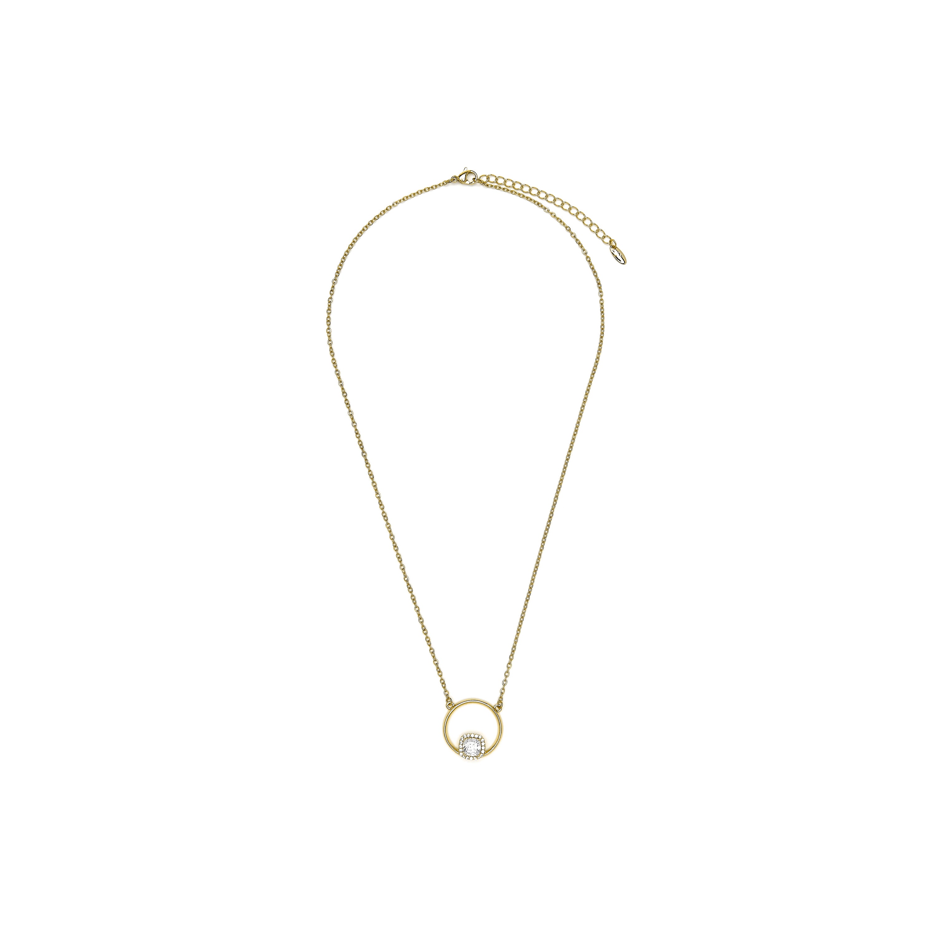 18k Yellow Gold Finished Necklace and Brilliant Zirconia - Onraya