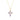 Collier en zircon améthyste finition or jaune 18k - Feinah