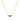 Collier en zirconium saphir finition en or jaune 18k - Ciruk