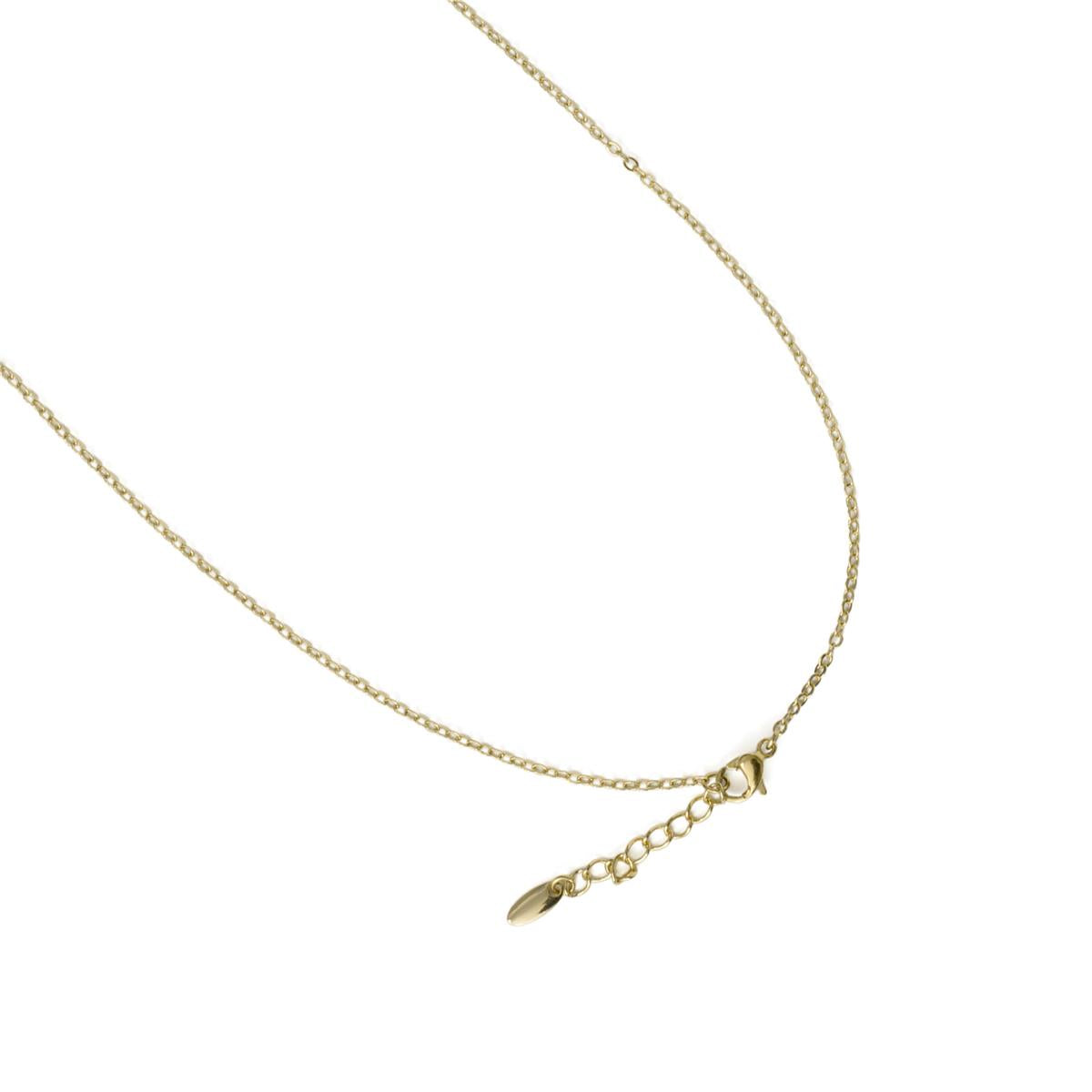 Multicolored Zircon Necklace Finished in 18k Yellow Gold - Ayisha