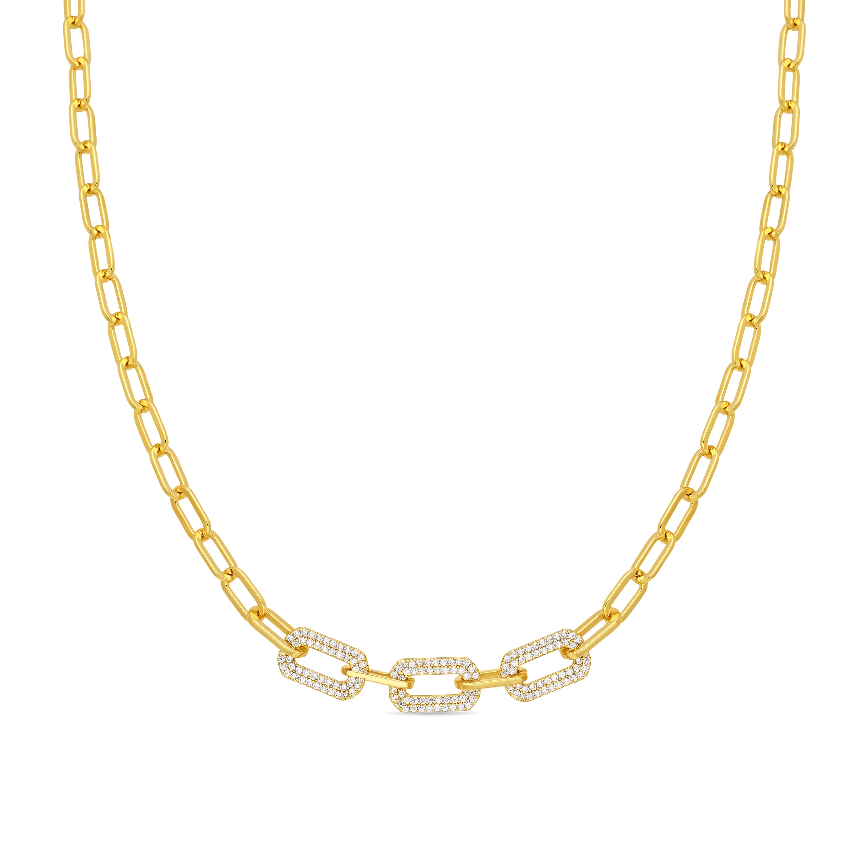 Colar acabado em ouro amarelo de 18k - Nelith