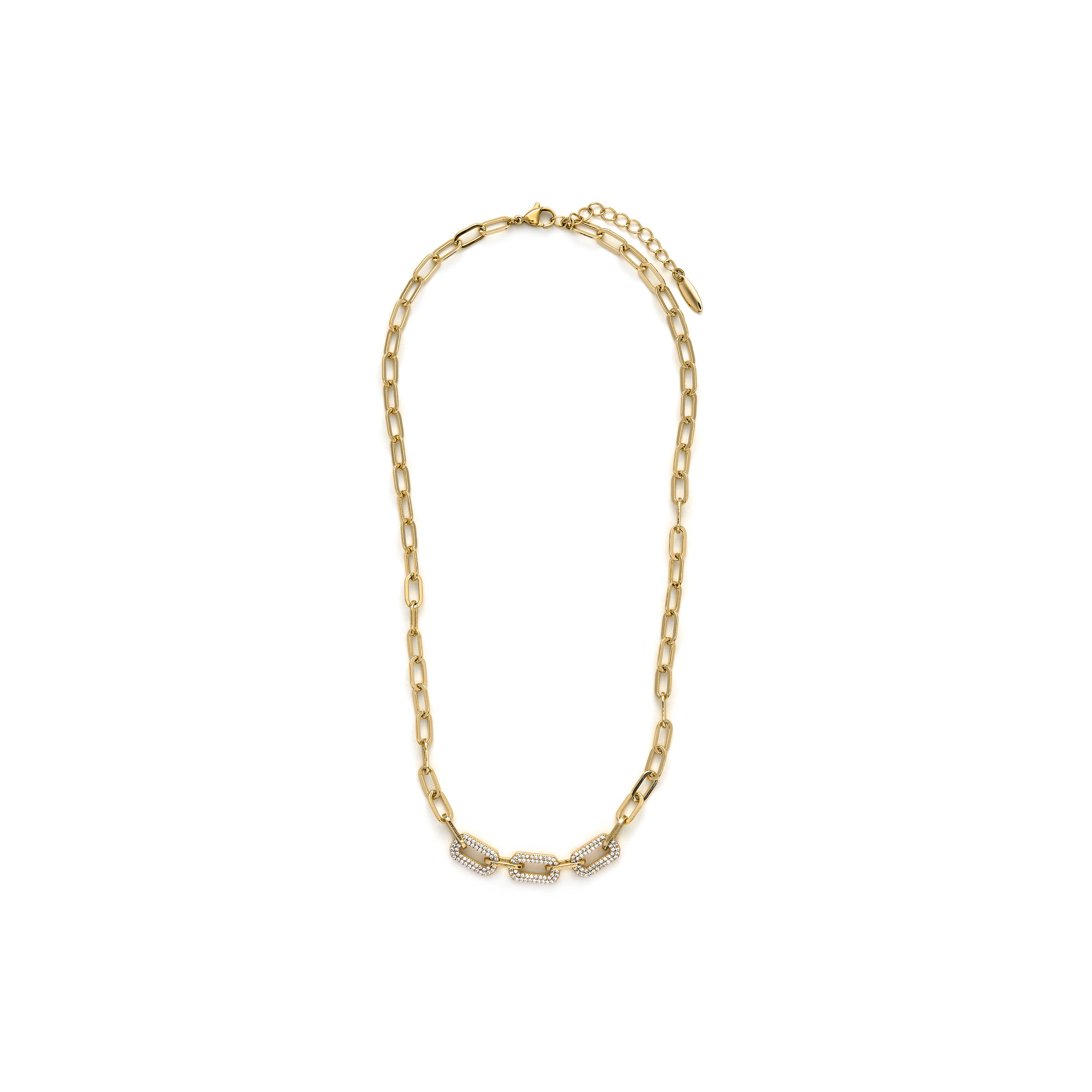 Colar acabado em ouro amarelo de 18k - Nelith