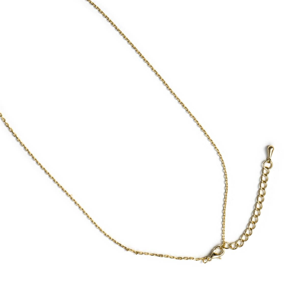 Halskette aus weißem Perlmutt mit 18k Gelbgold-Finish - Lilu