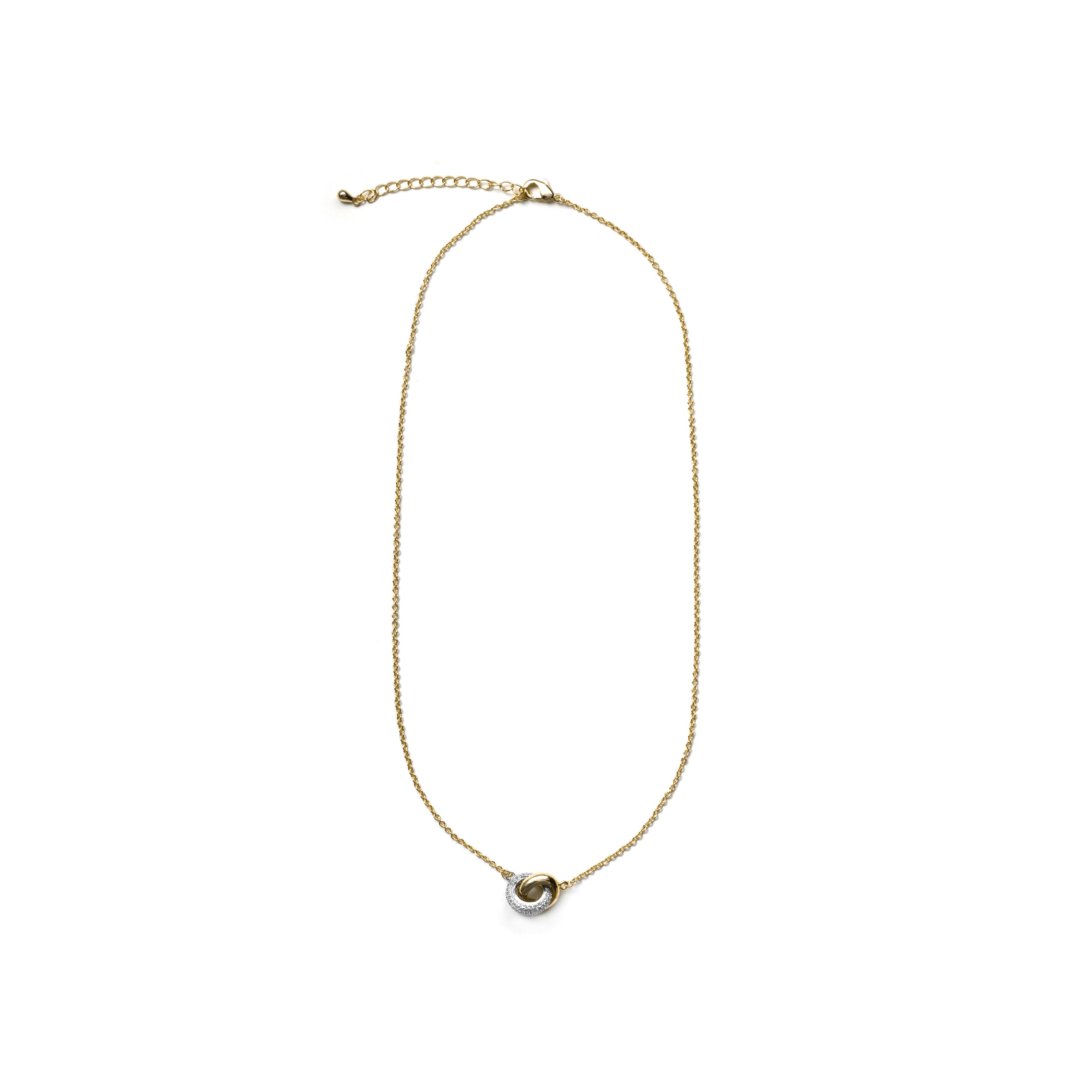 Collar de Circonita Brillante acabado en oro amarillo de 18k - Lepua