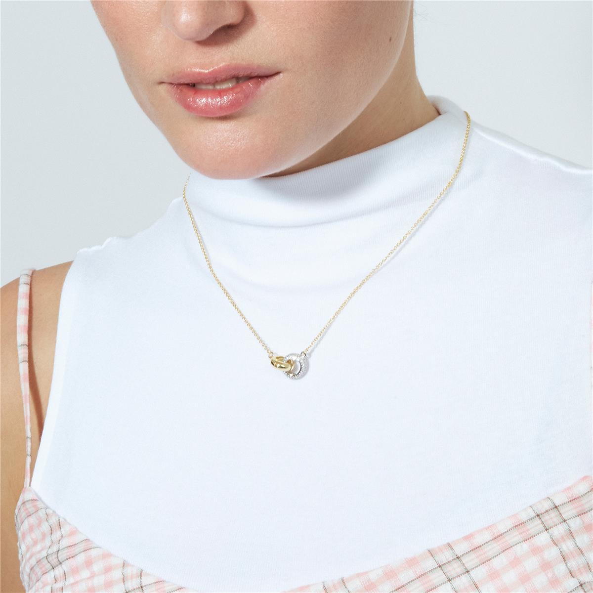 Collar de Circonita Brillante acabado en oro amarillo de 18k - Lepua