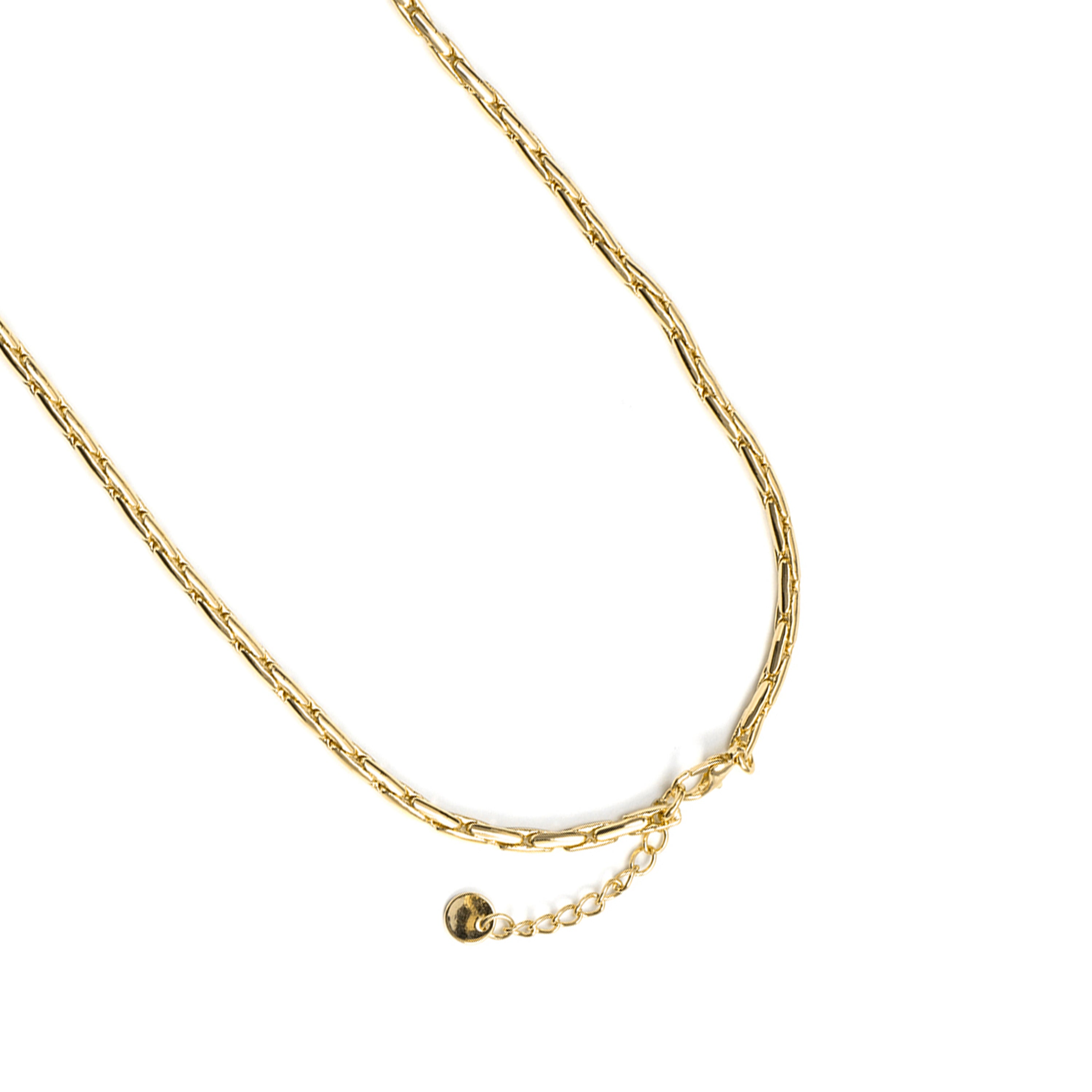 Collar de Circonita Brillante acabado en oro amarillo de 18k - Cymui