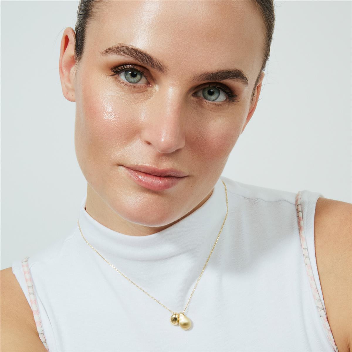 Collar acabado en oro amarillo de 18k - Saumet