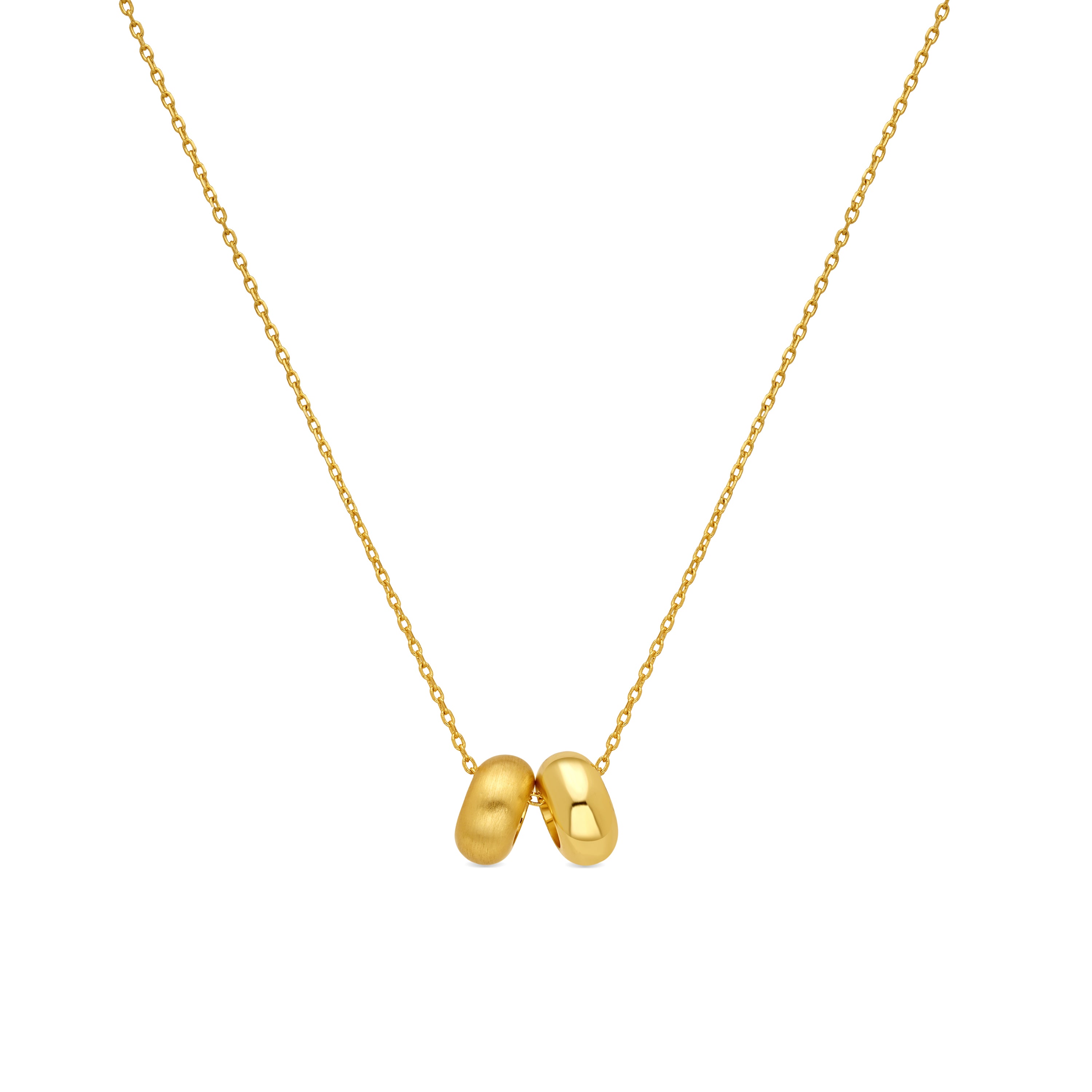 Collar acabado en oro amarillo de 18k - Jiola