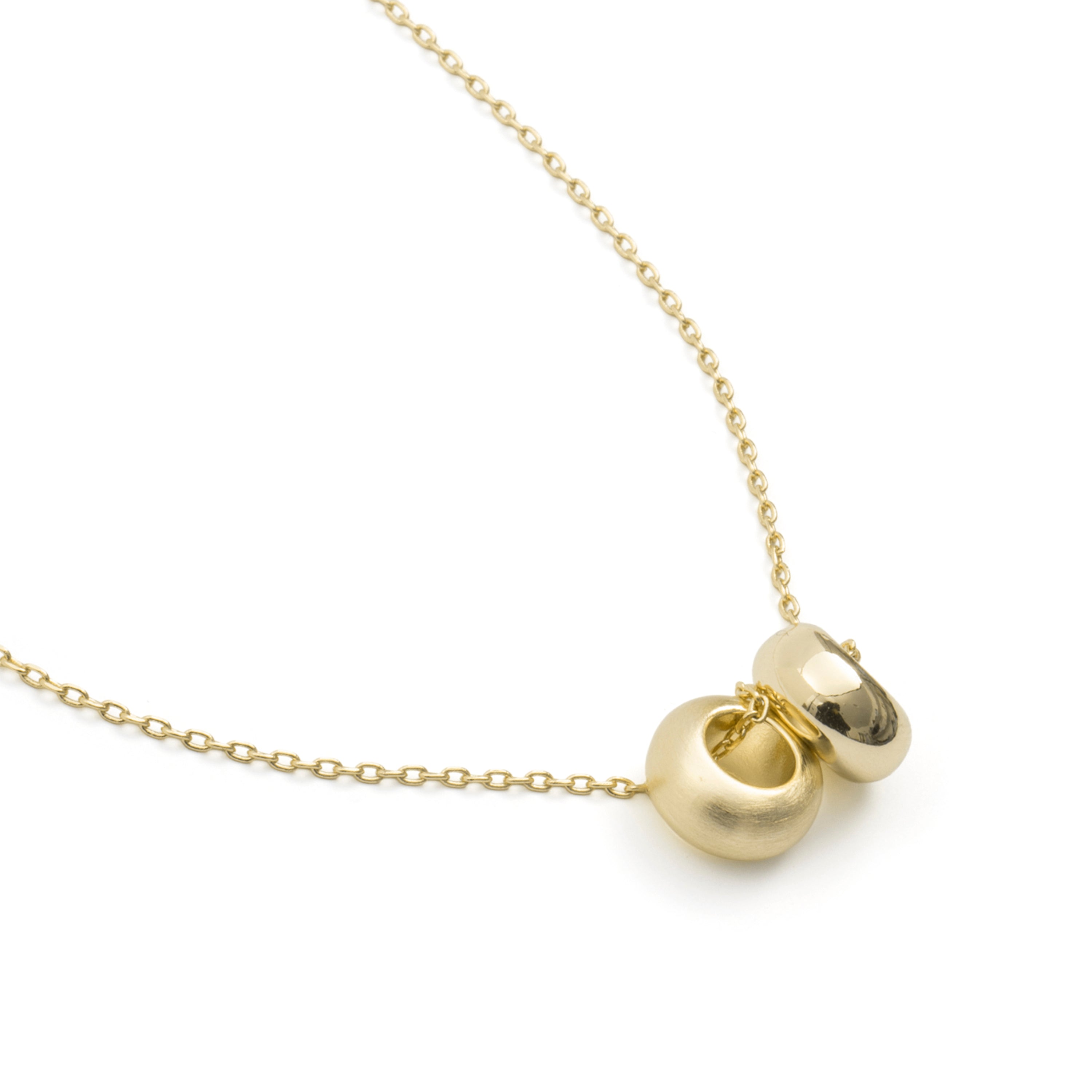 Collar acabado en oro amarillo de 18k - Jiola
