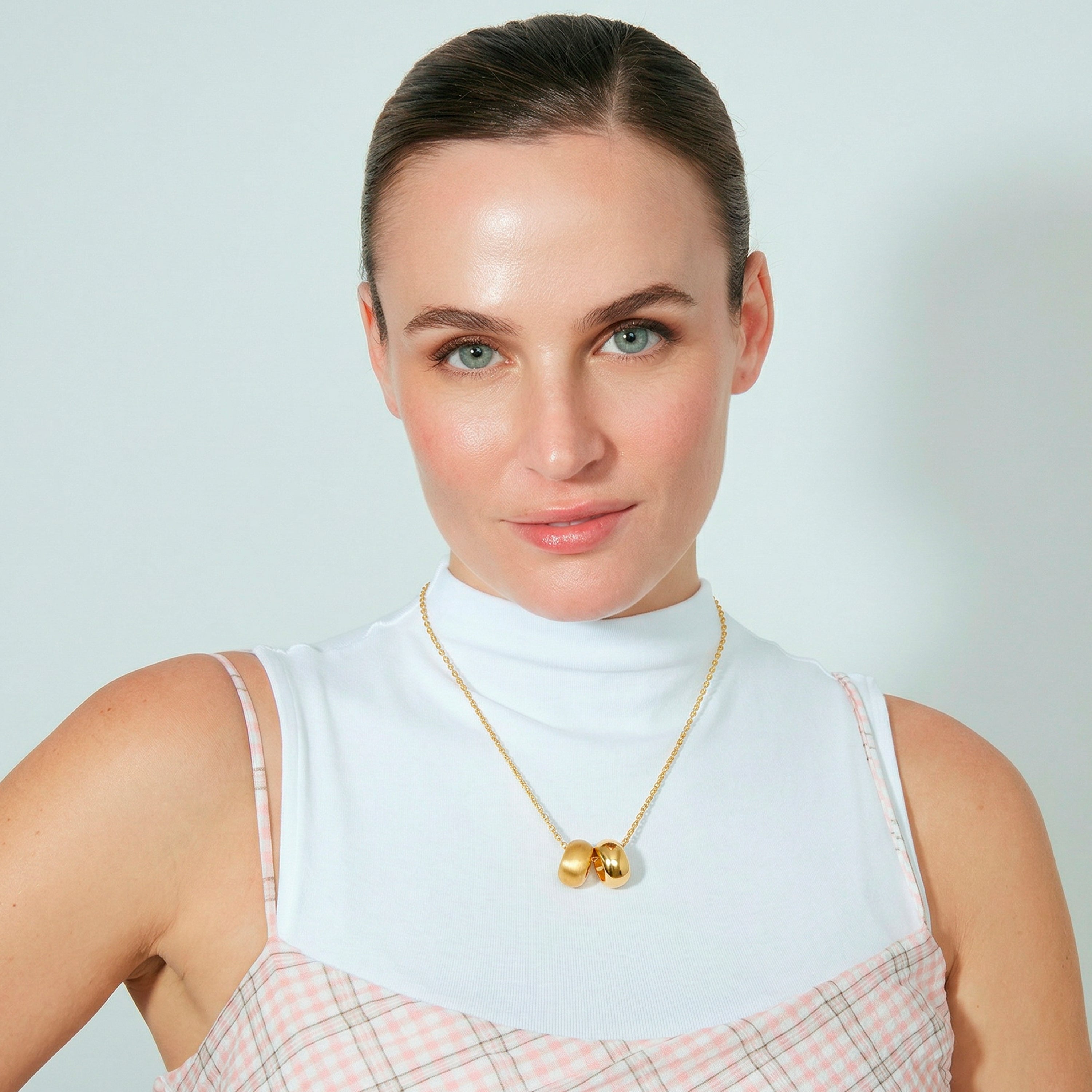 Collar acabado en oro amarillo de 18k - Jiola