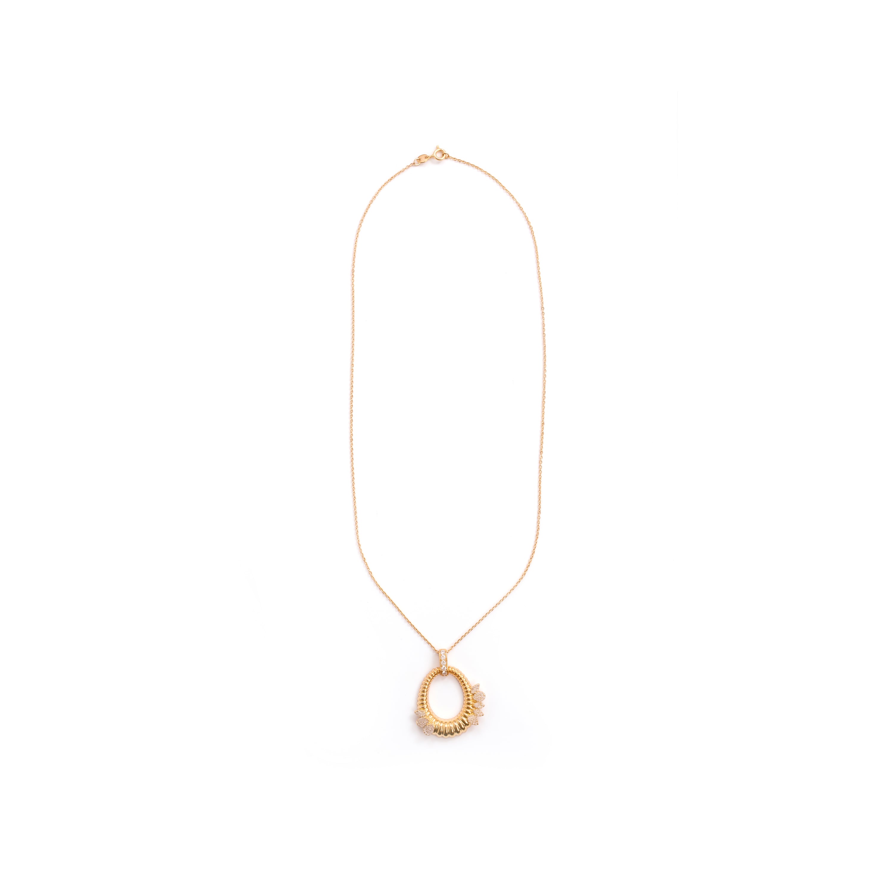 Halsband Mame 18k Gelbgold-Finish – Mame WEISS