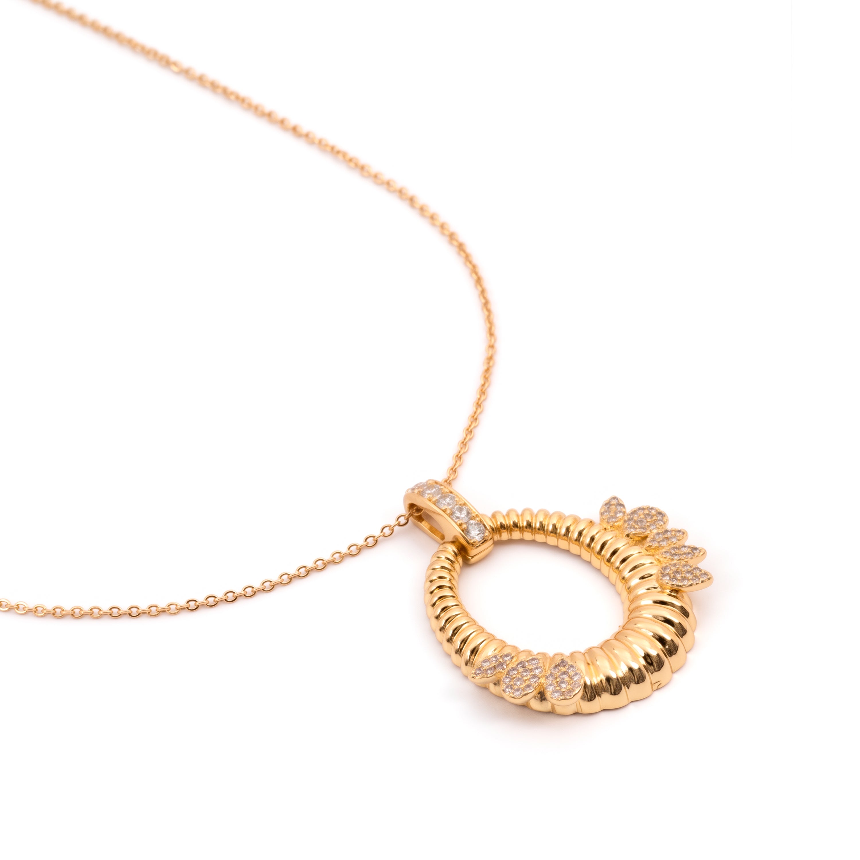 Halsband Mame 18k Gelbgold-Finish – Mame WEISS