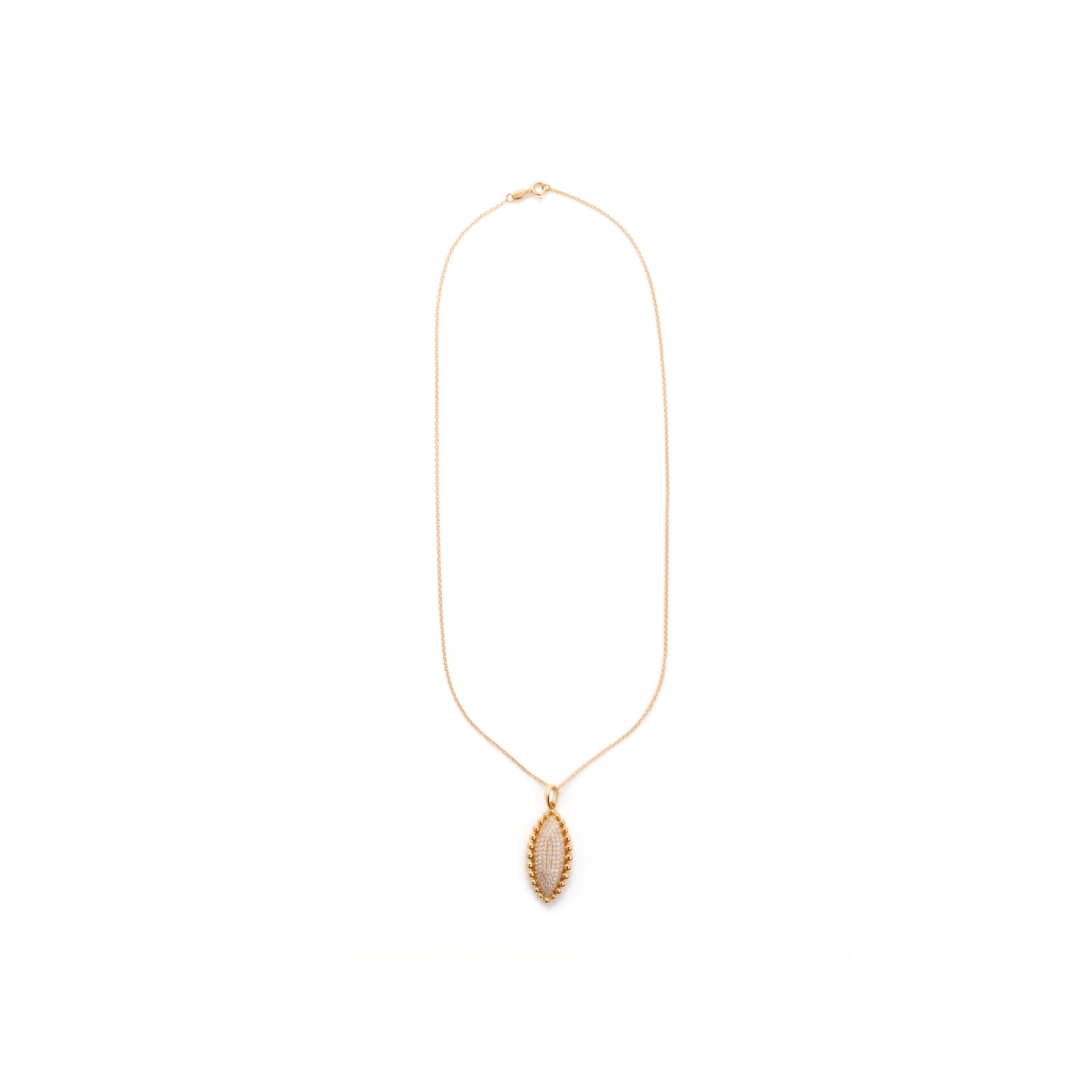 Collana Aizjax finitura oro giallo 18k - Aizjax BIANCO