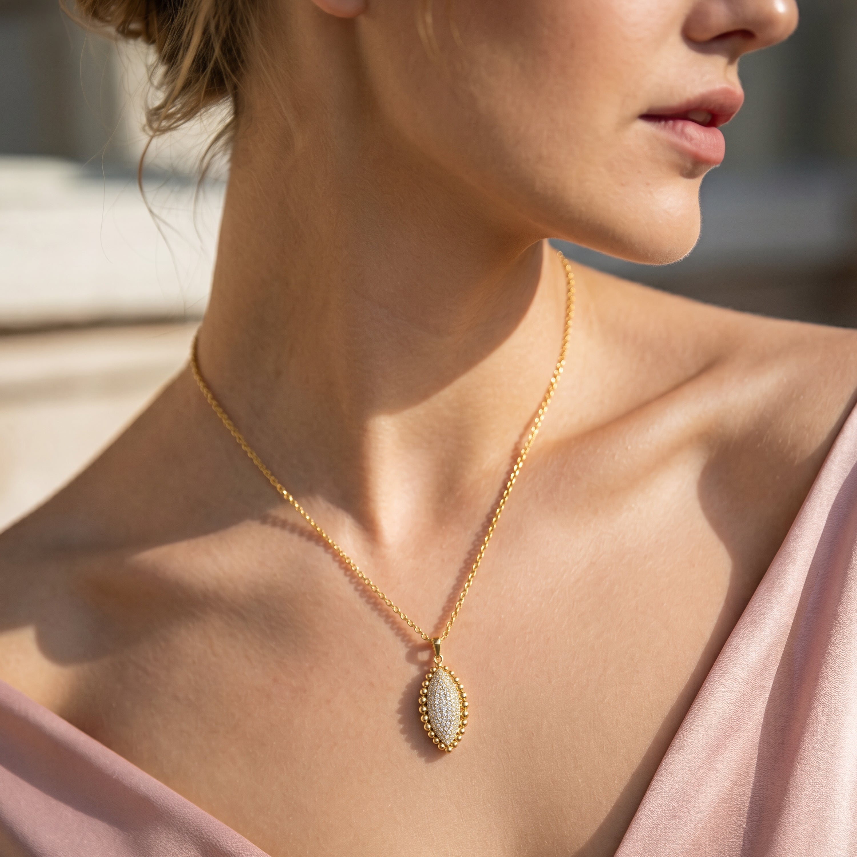 Collana Aizjax finitura oro giallo 18k - Aizjax BIANCO