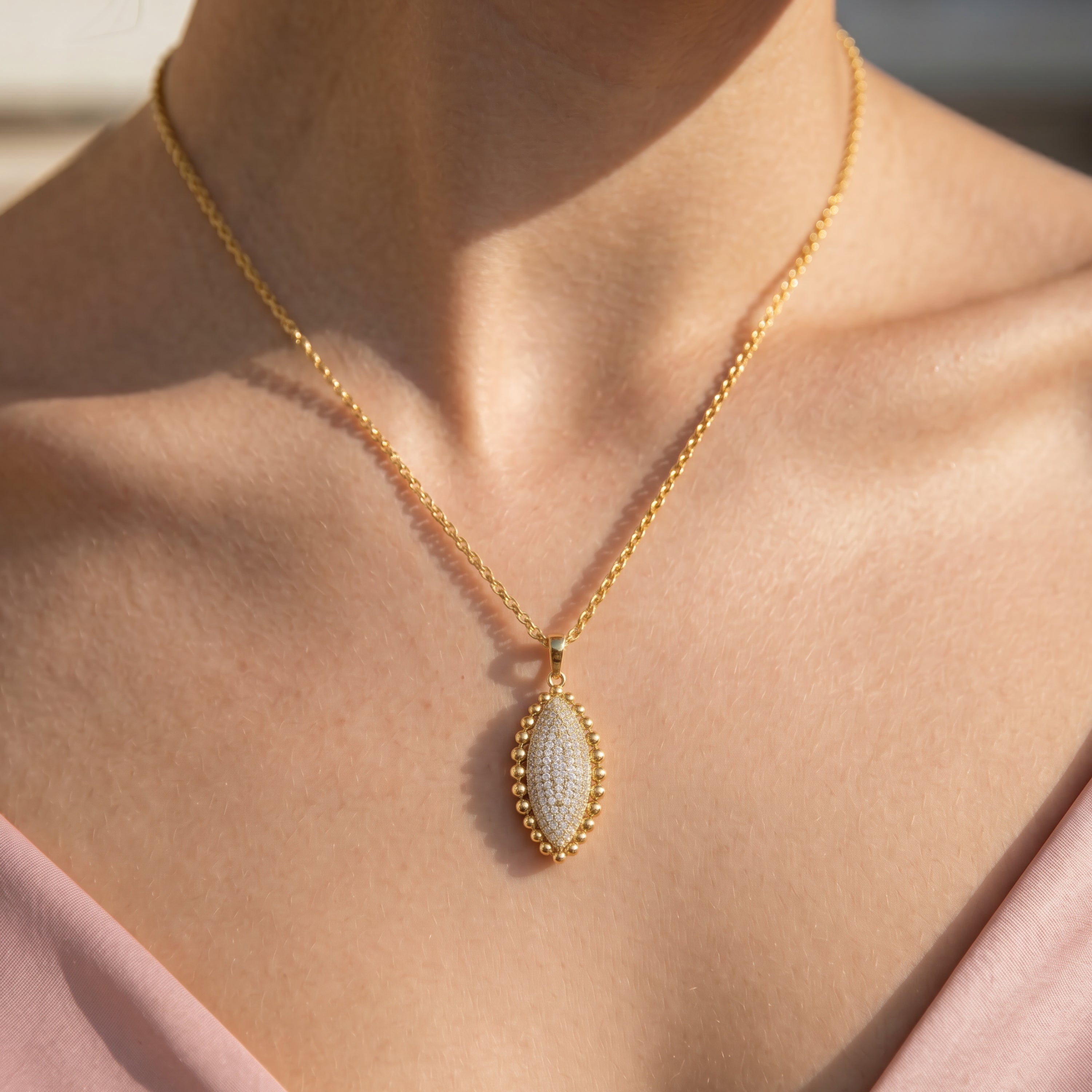 Collana Aizjax finitura oro giallo 18k - Aizjax BIANCO