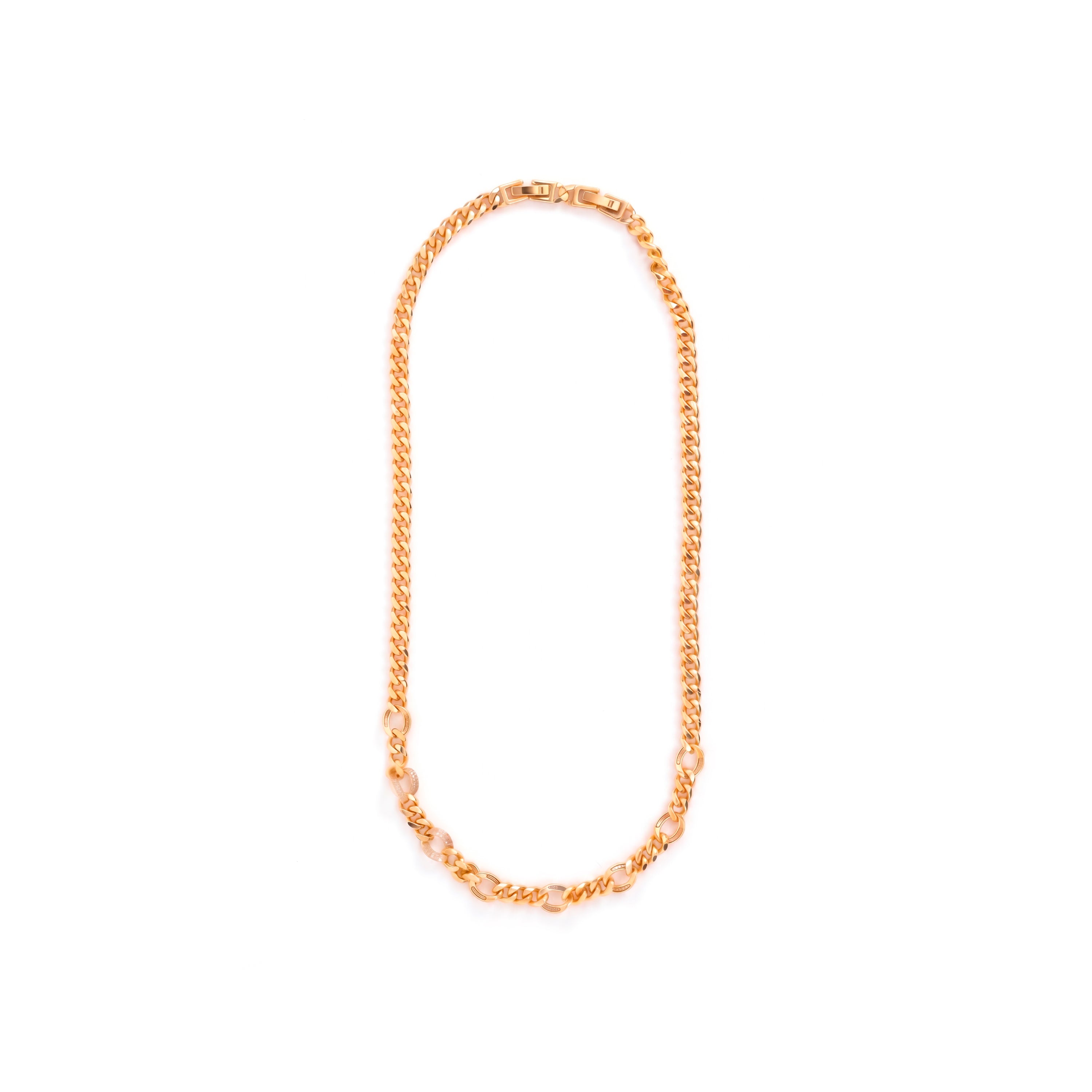 Balhaj Collar with 18k Yellow Gold Finish - Balhaj WHITE