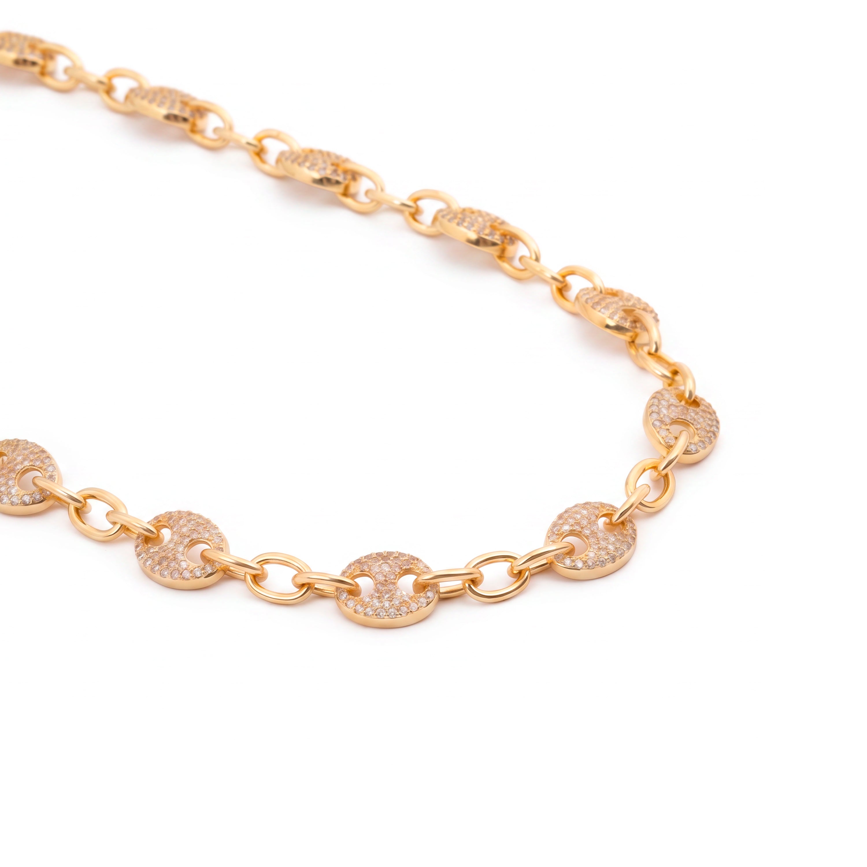 Lilen Collar with 18k Yellow Gold Finish - Lilen WHITE