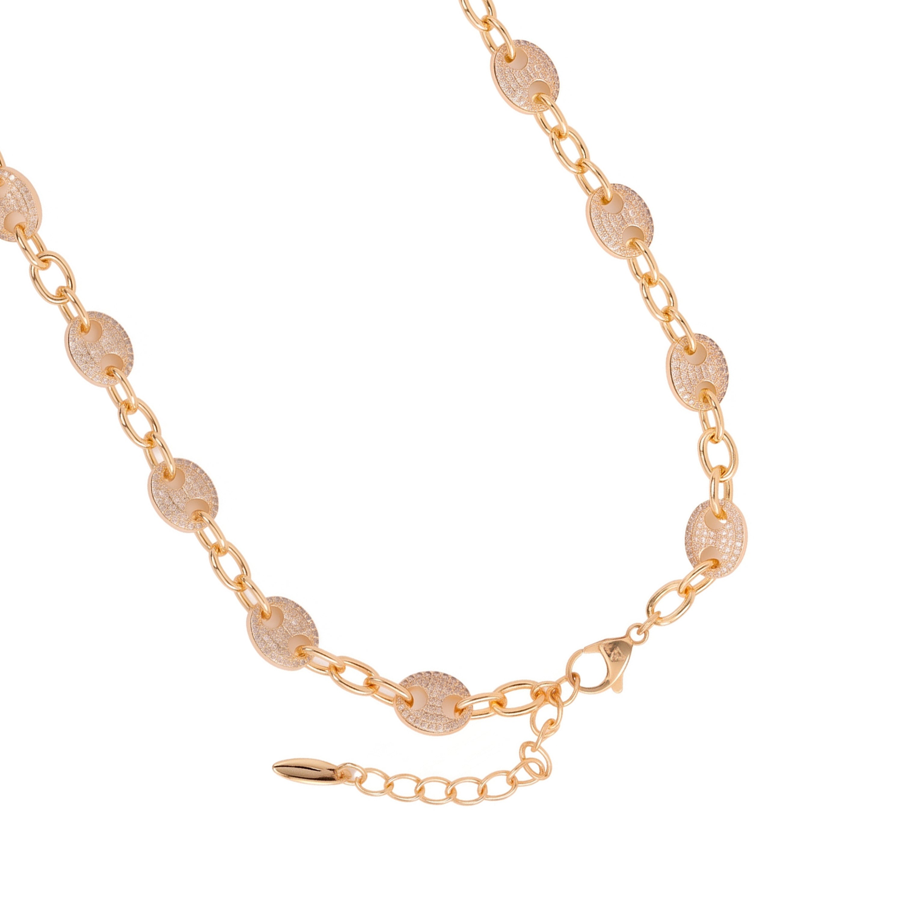Lilen Collar with 18k Yellow Gold Finish - Lilen WHITE